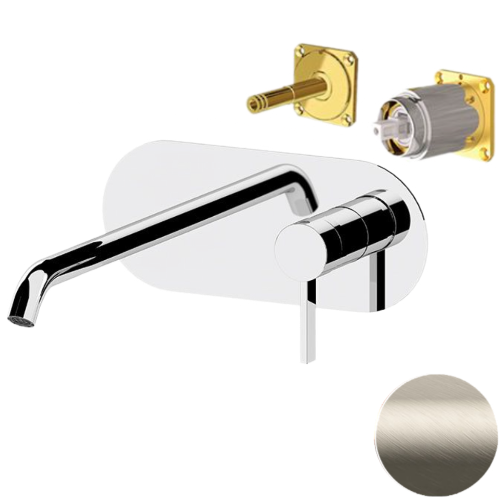 Смеситель для раковины Remer Metrica MC15LKBXV, сталь