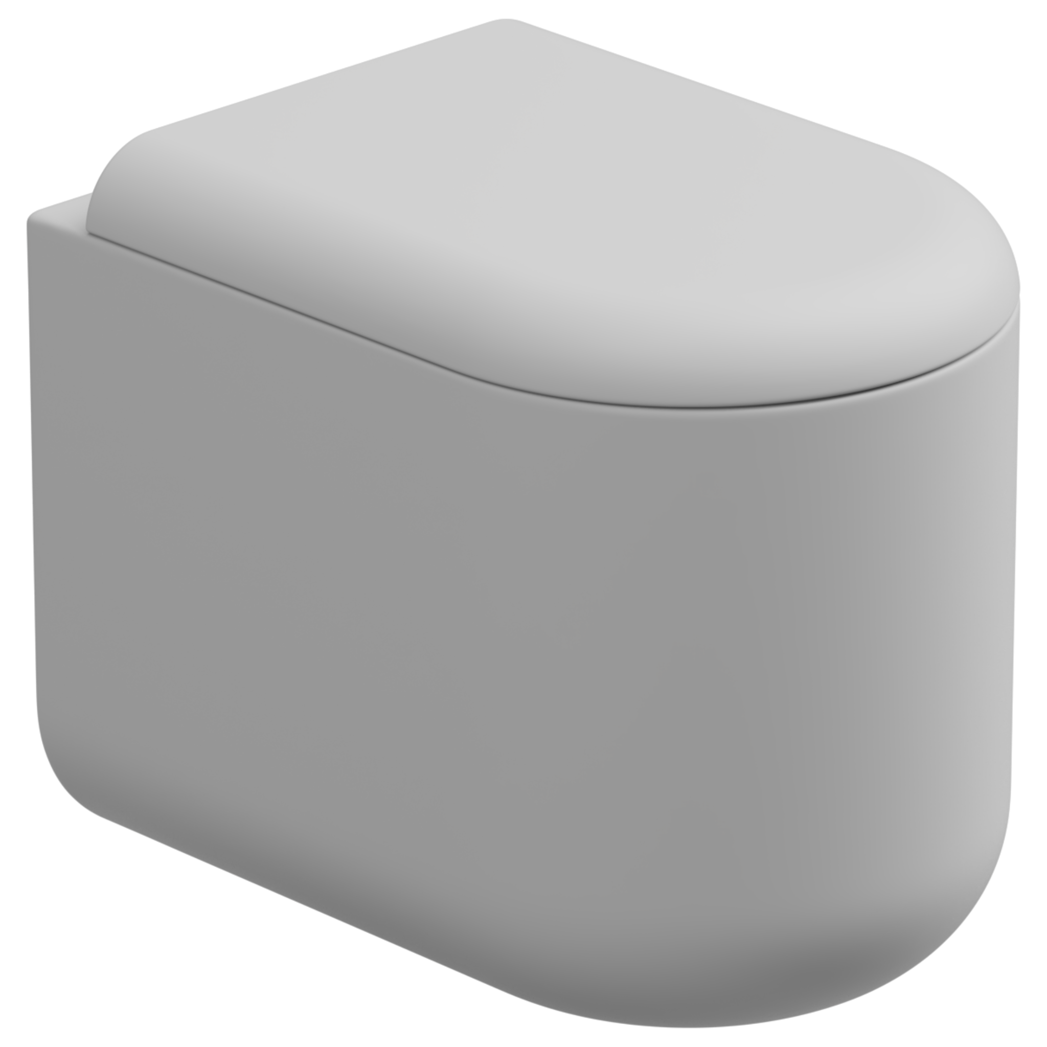 Чаша приставного унитаза Eco Clean (торнадо) GSG Ceramic Design Petra PEWC01EC001, белый матовый