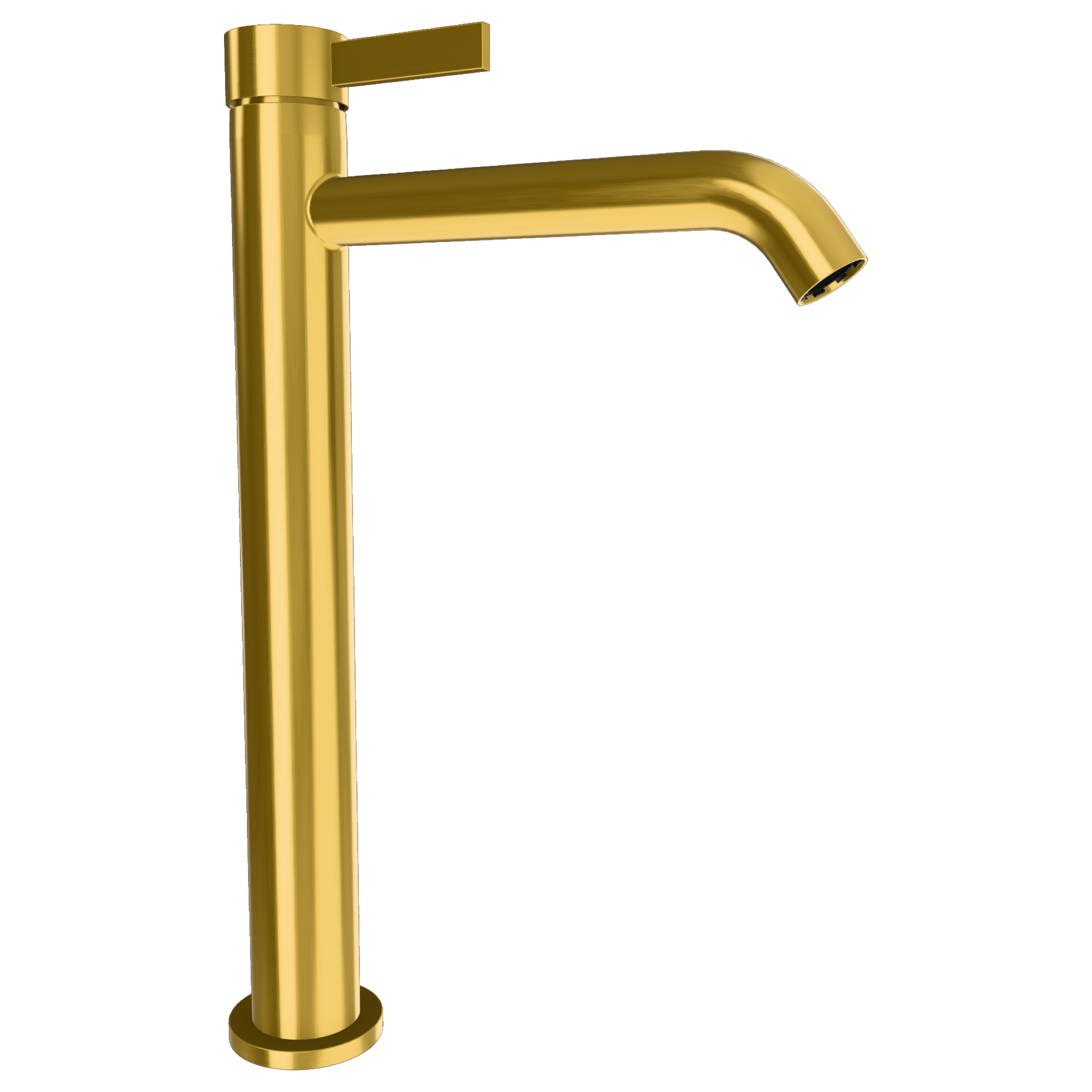 Смеситель для раковины Remer Metrica MC11LXLBG, золото брашированное