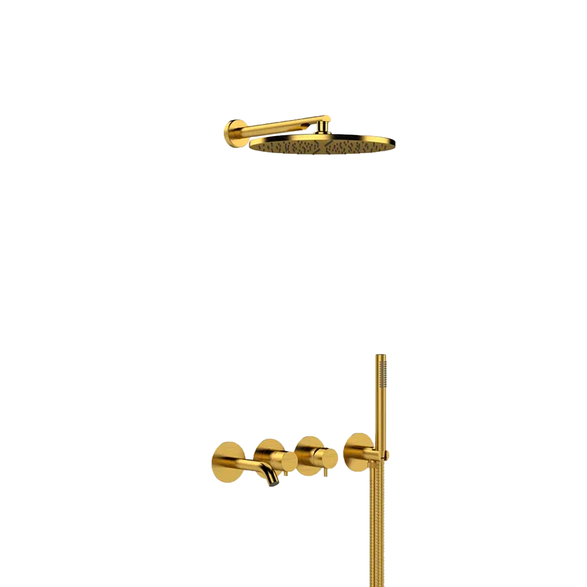 Душевая система Mariani Next B2217HNXP3TB30, золото брашированное