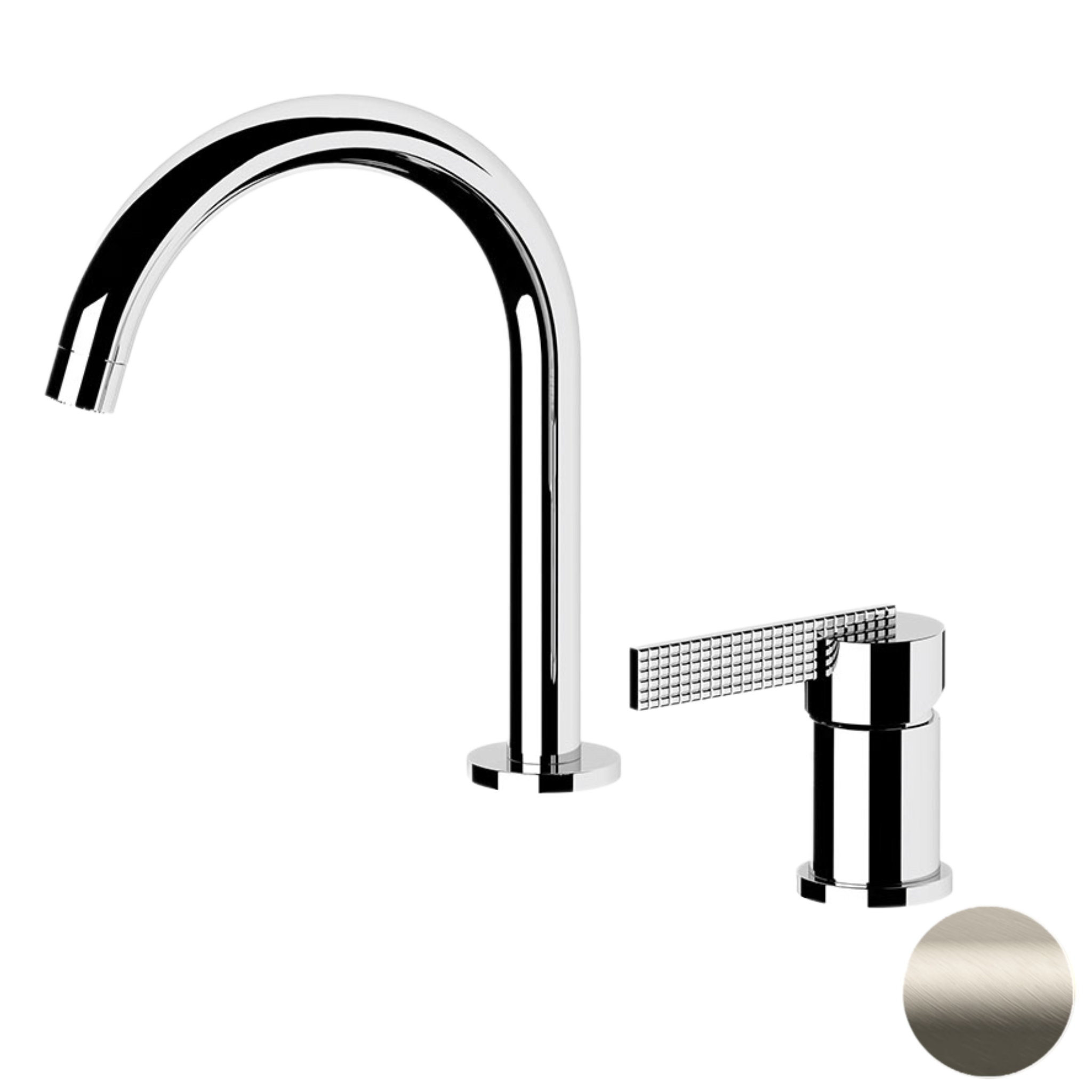 Смеситель для раковины Daniel Club ANC655XV, сталь