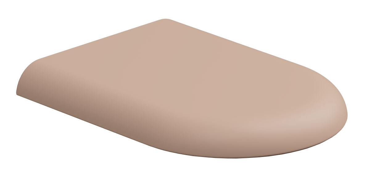 Крышка с сиденьем для подвесного унитаза с микролифтом GSG Ceramic Design Petra PECOPRTICR032, Cipria Matt