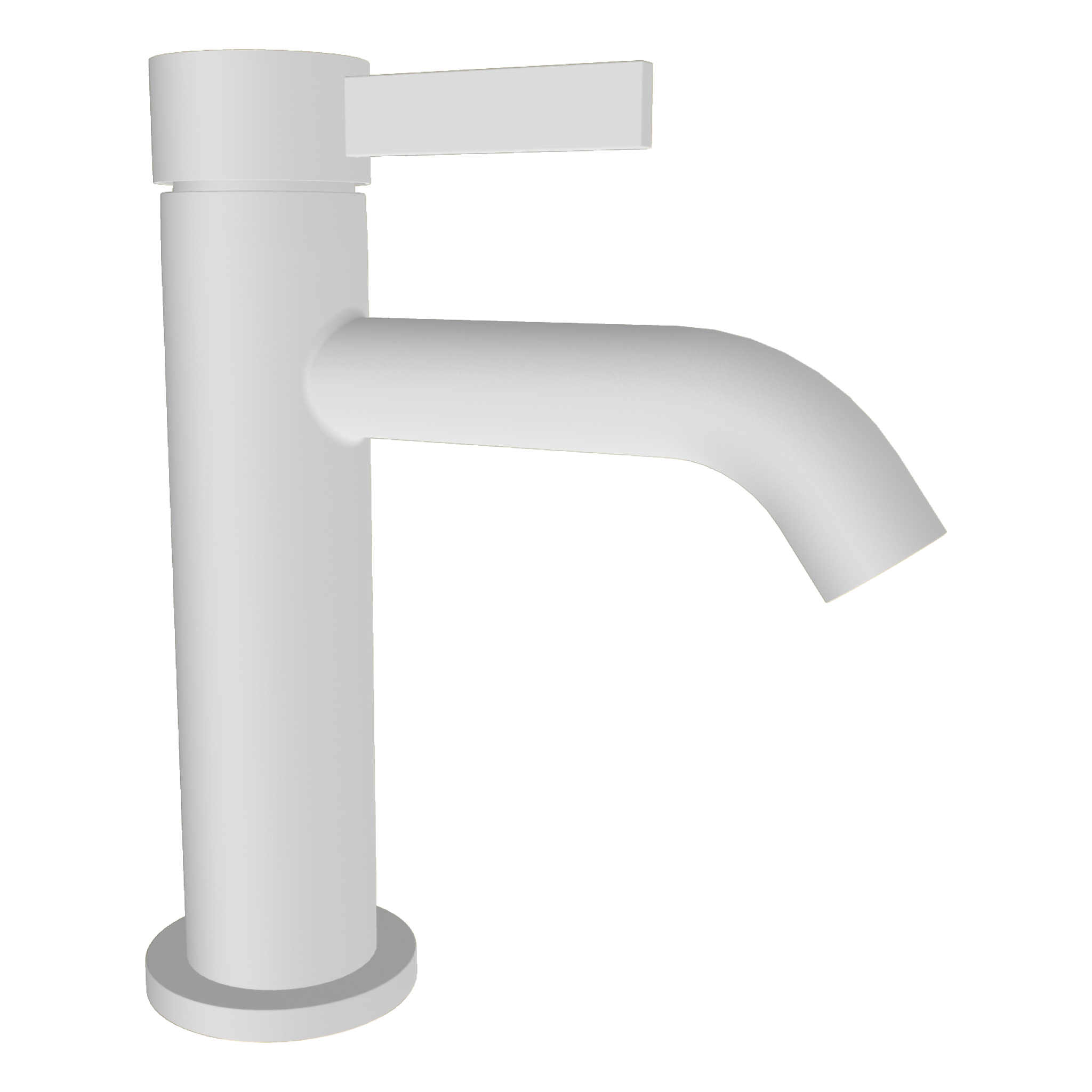 Смеситель для раковины Remer Metrica MC12BO, белый матовый