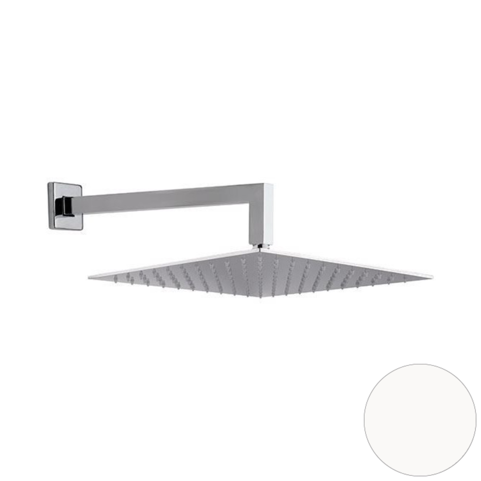 Верхний душ 30х30 см с кронштейном 30 см Mariani B3715Q0500, белый матовый