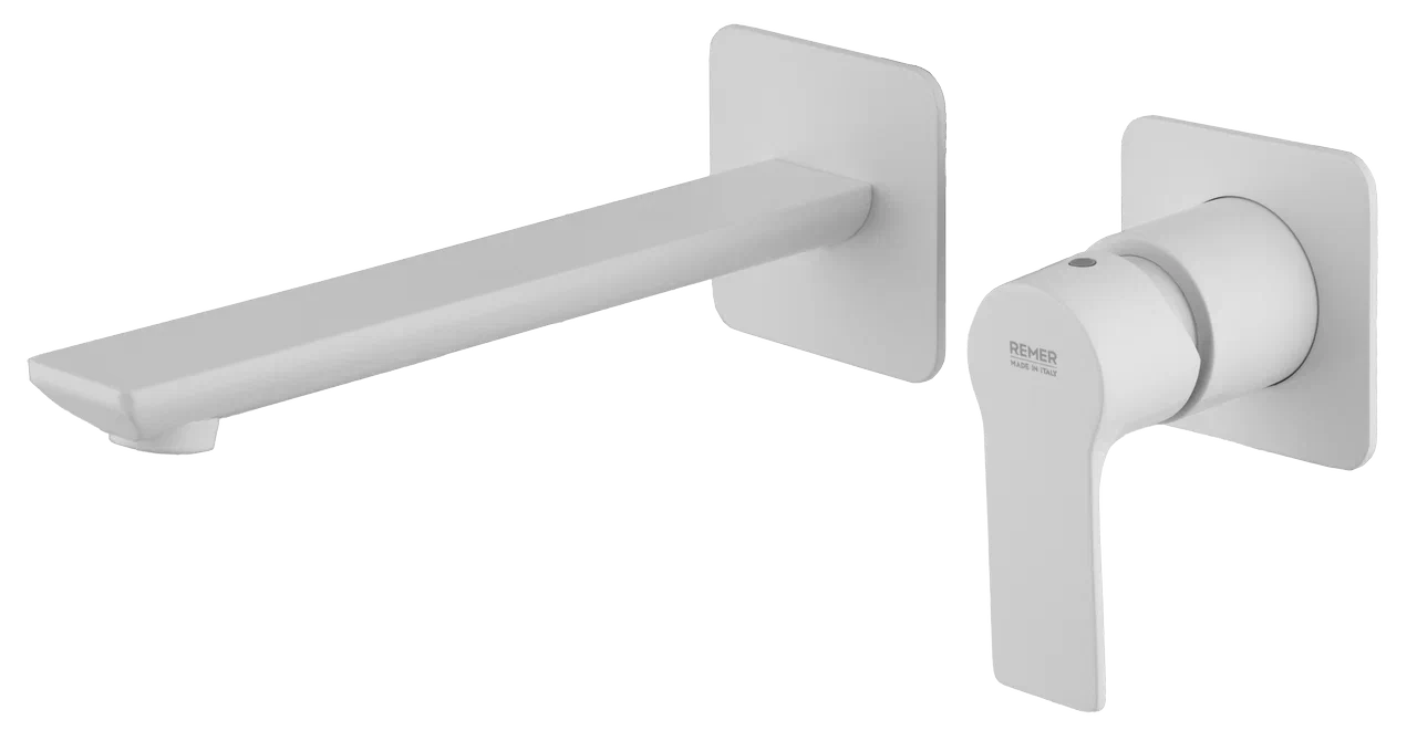 Смеситель для раковины Remer Energy EY15PLBO, белый матовый