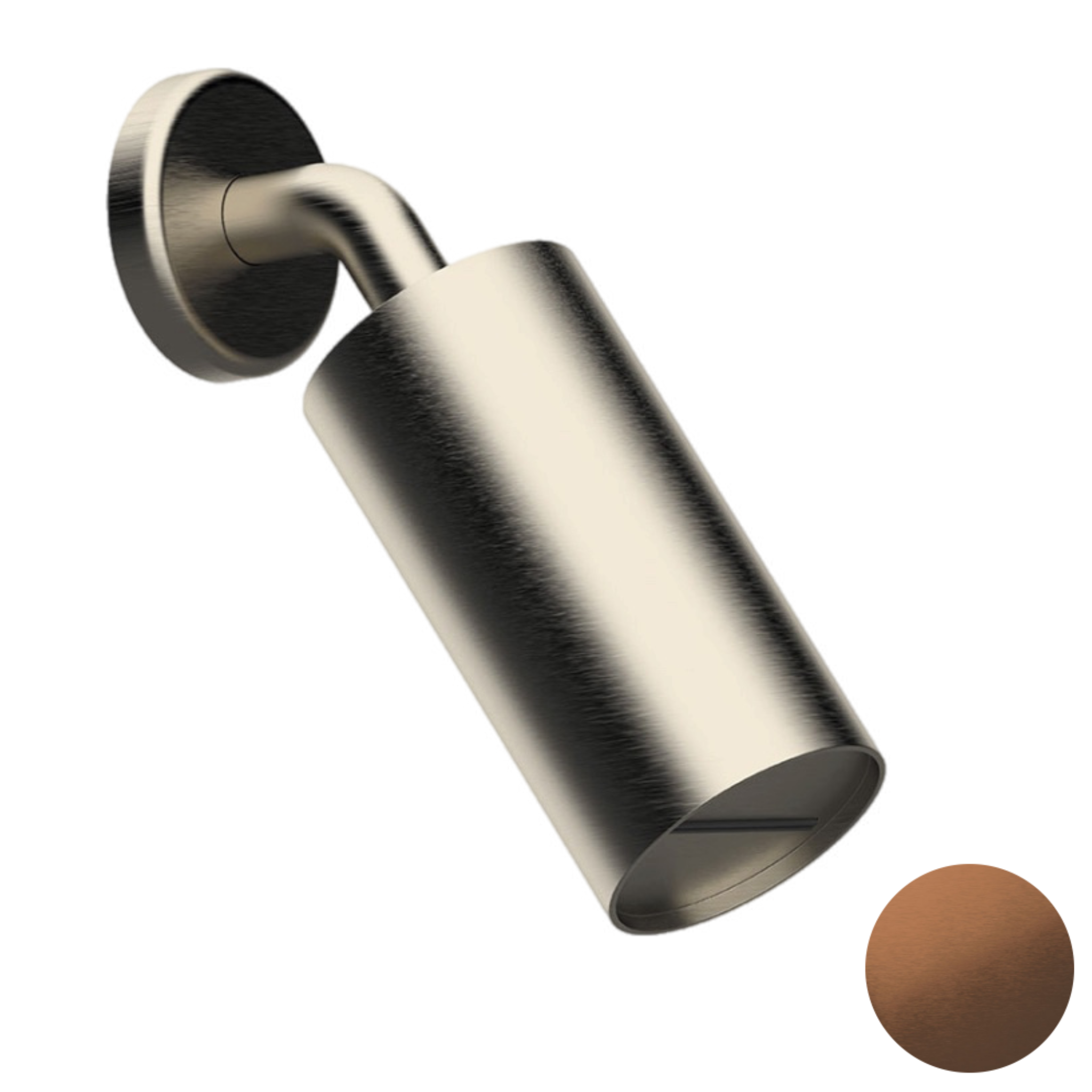 Верхний душ настенный Daniel Steel SS3A578LPCA, медь брашированная PVD