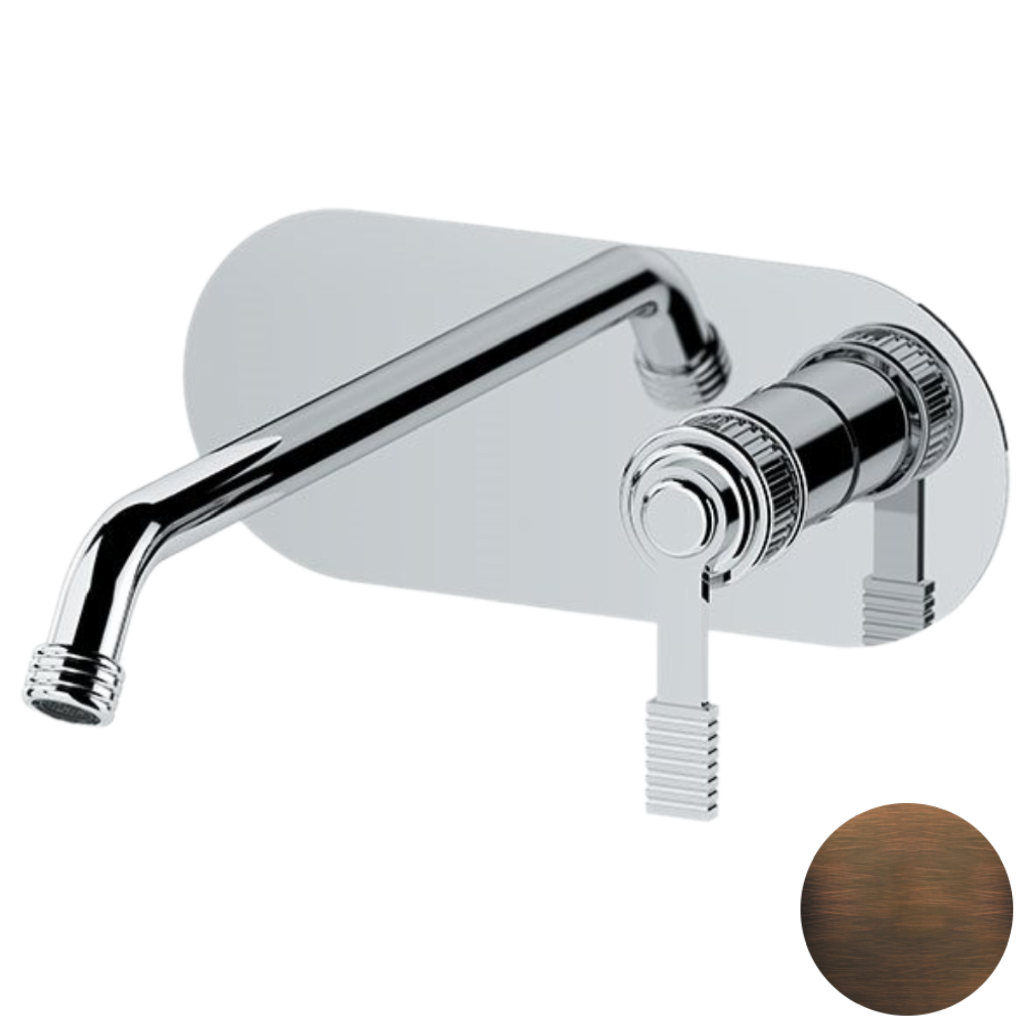 Смеситель для раковины Remer Atelier AL15WBBR, бронза масляная