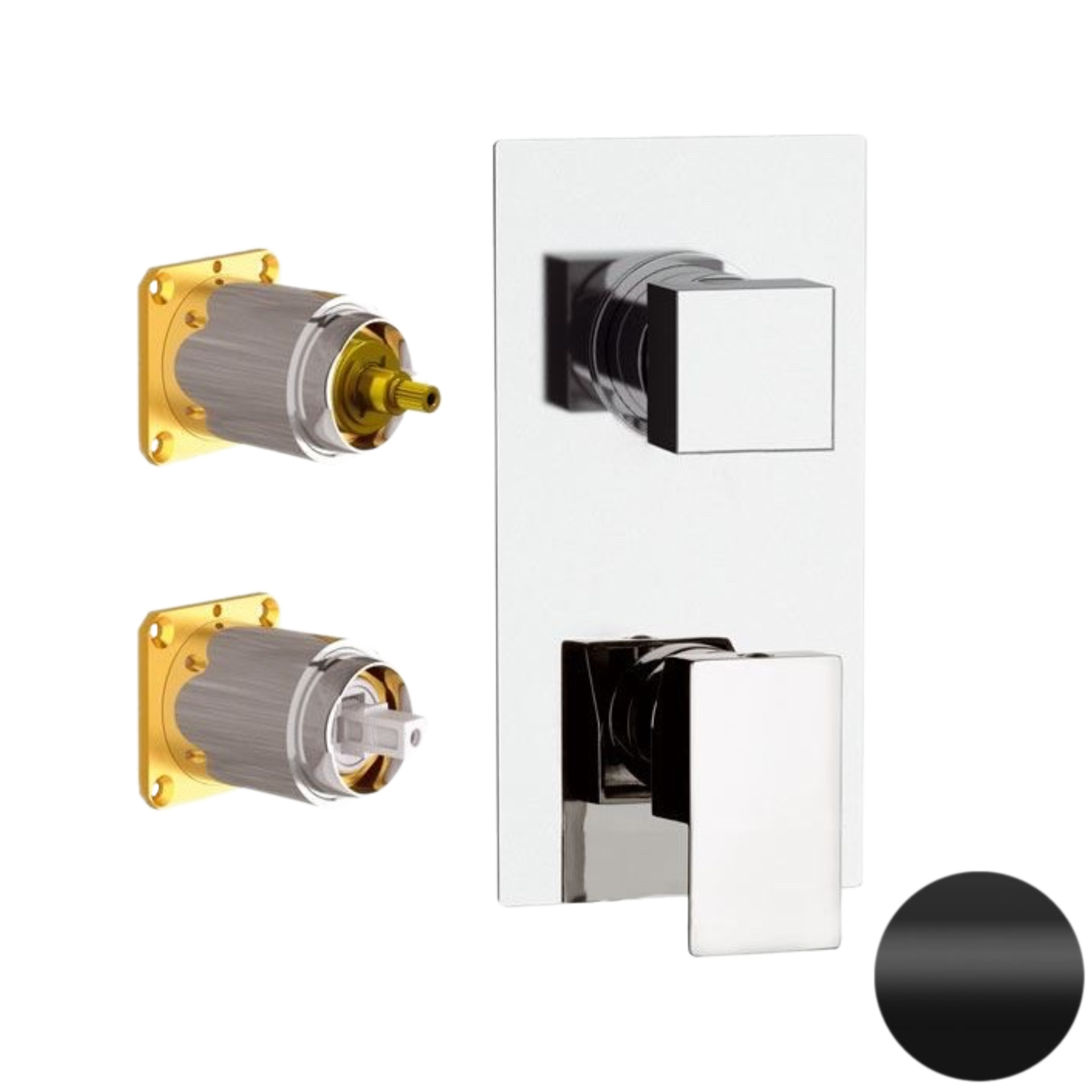 Смеситель для душа Daniel Skyline SK612D3KB15, чёрный матовый