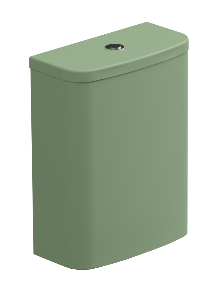 Бачок для напольного унитаза с механизмом смыва GSG Ceramic Design Like LKCIMBL031 + ACS82, Salvia Matt