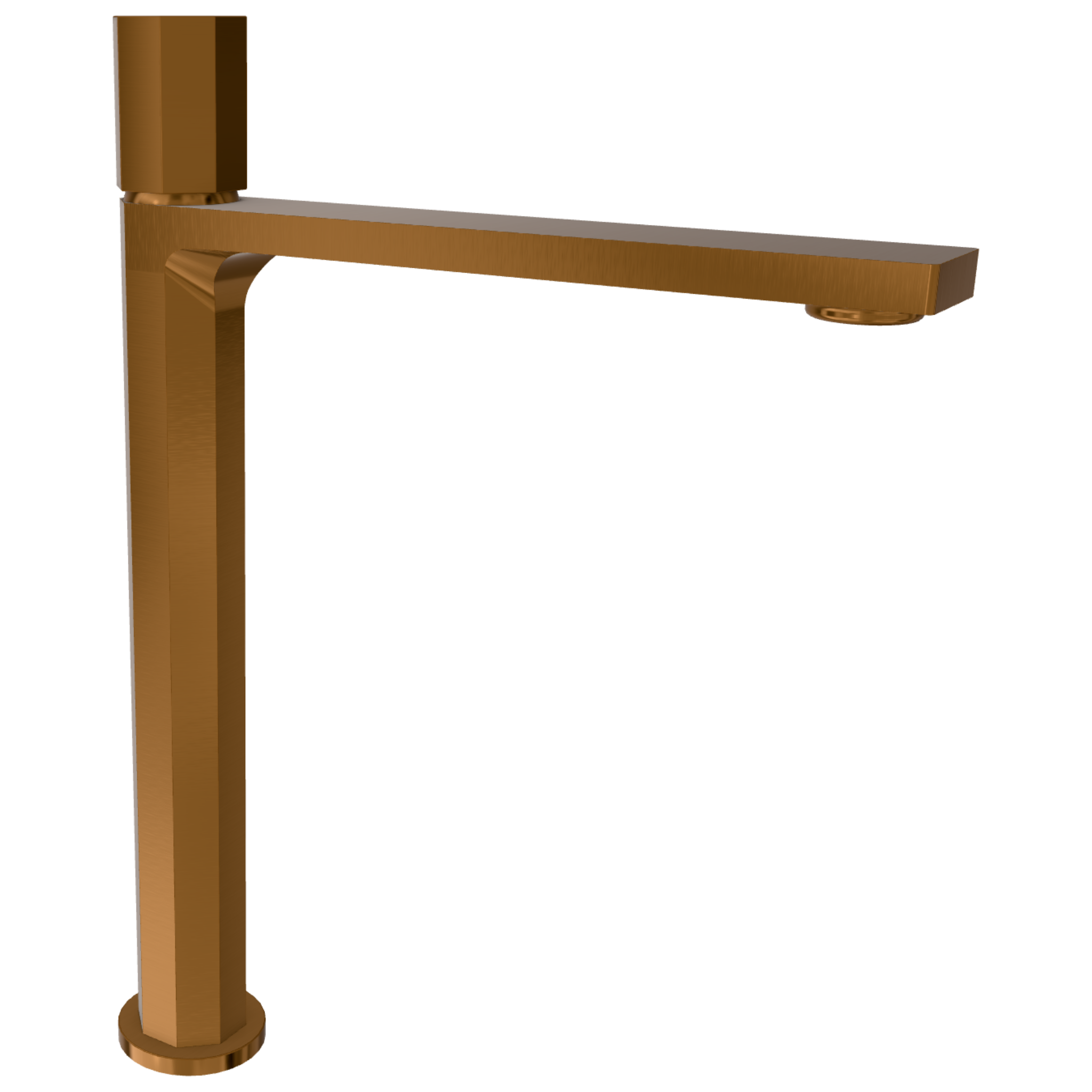 Смеситель для раковины Remer Ottagono ON11LXLCU, медь брашированная PVD