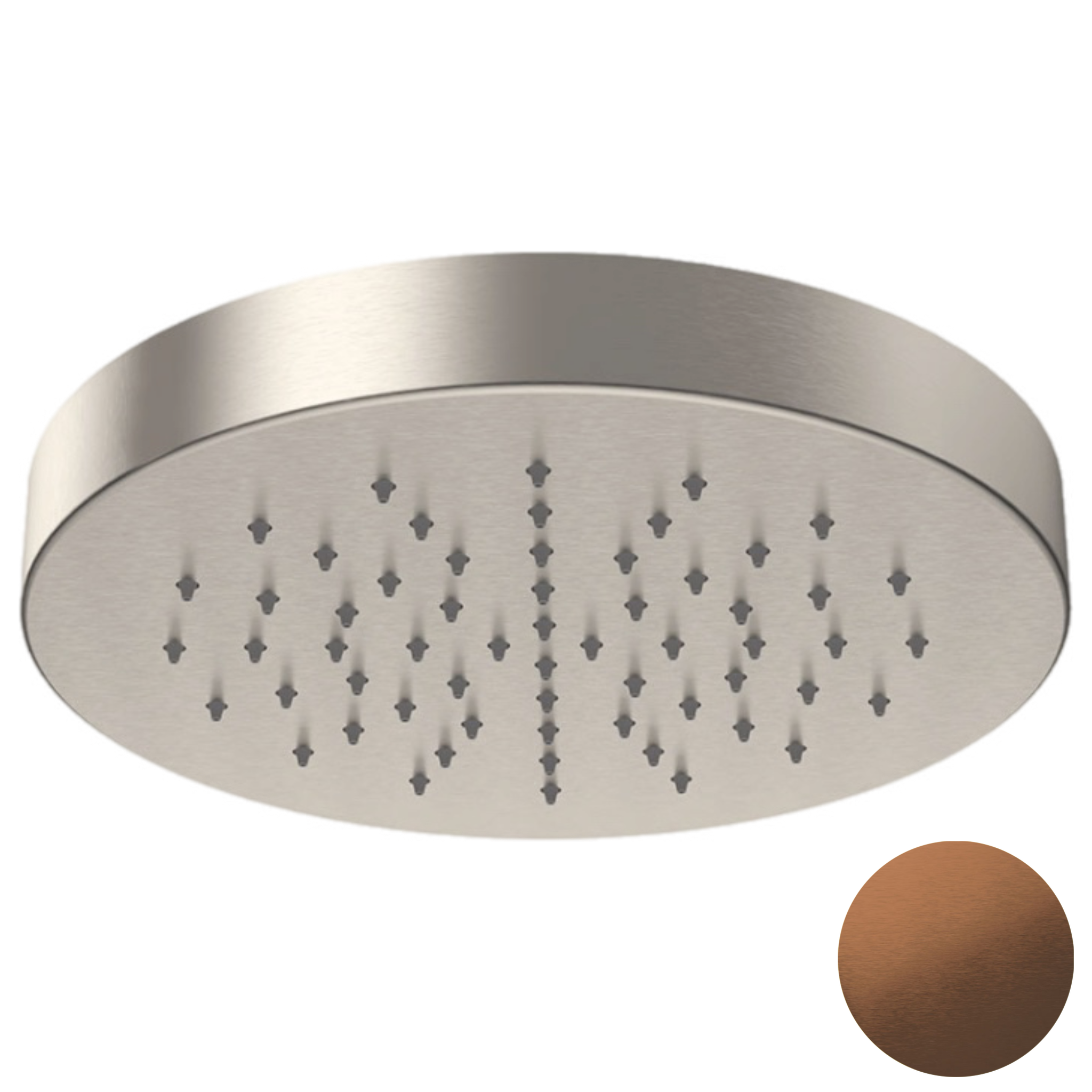 Верхний душ с шарнирным соединением 22 см Daniel SS3A578H3CM22, медь брашированная PVD