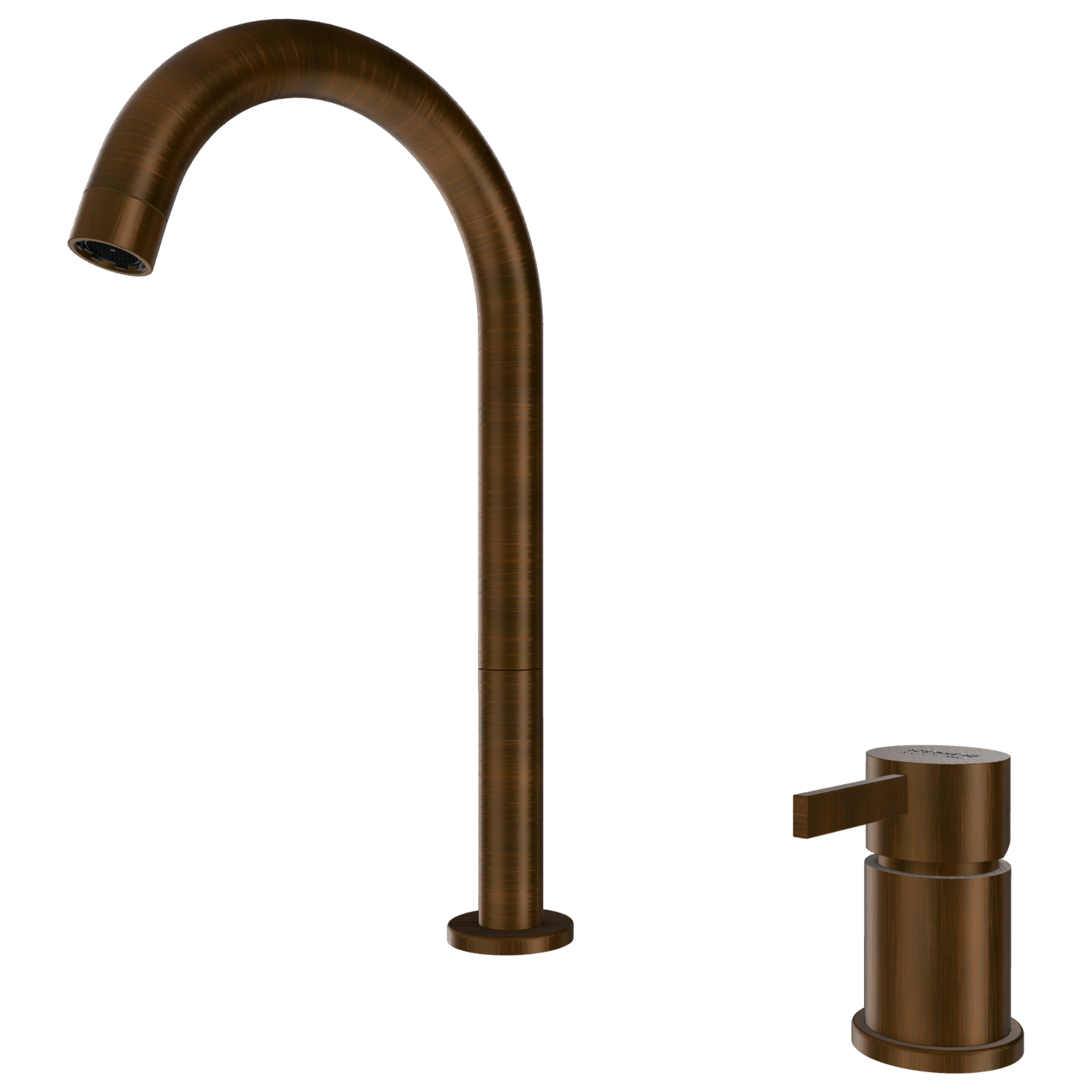 Смеситель для раковины Remer Metrica MC57LBR, бронза масляная