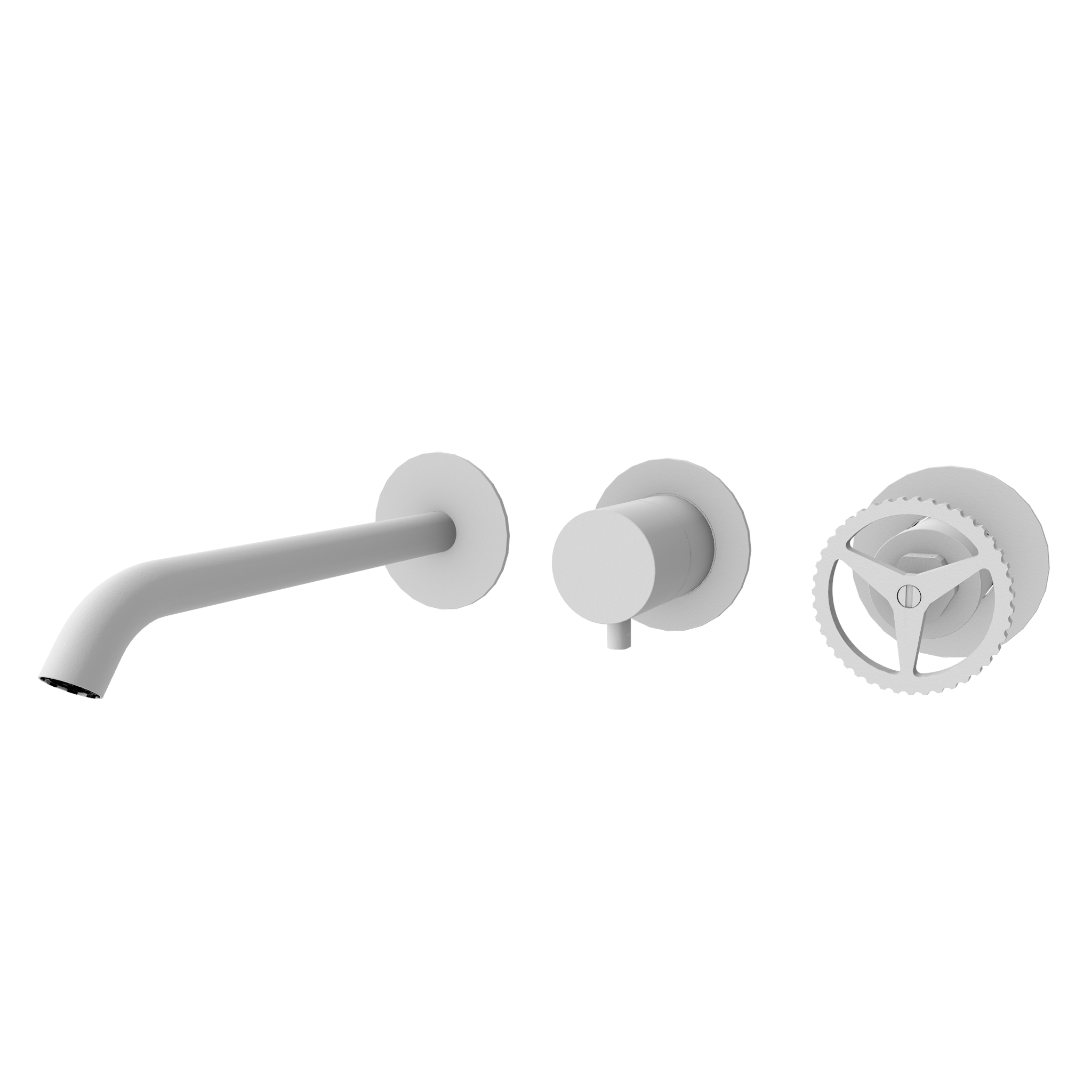 Смеситель для ванны Remer Chrono CH54D2PWBBO, белый матовый