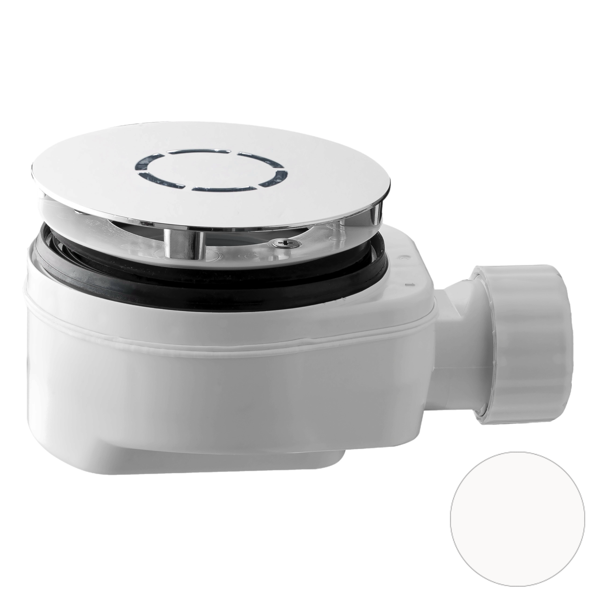 Сифон для душевого поддона OMP Tea Aloha 6261.086.6.XD, белый матовый