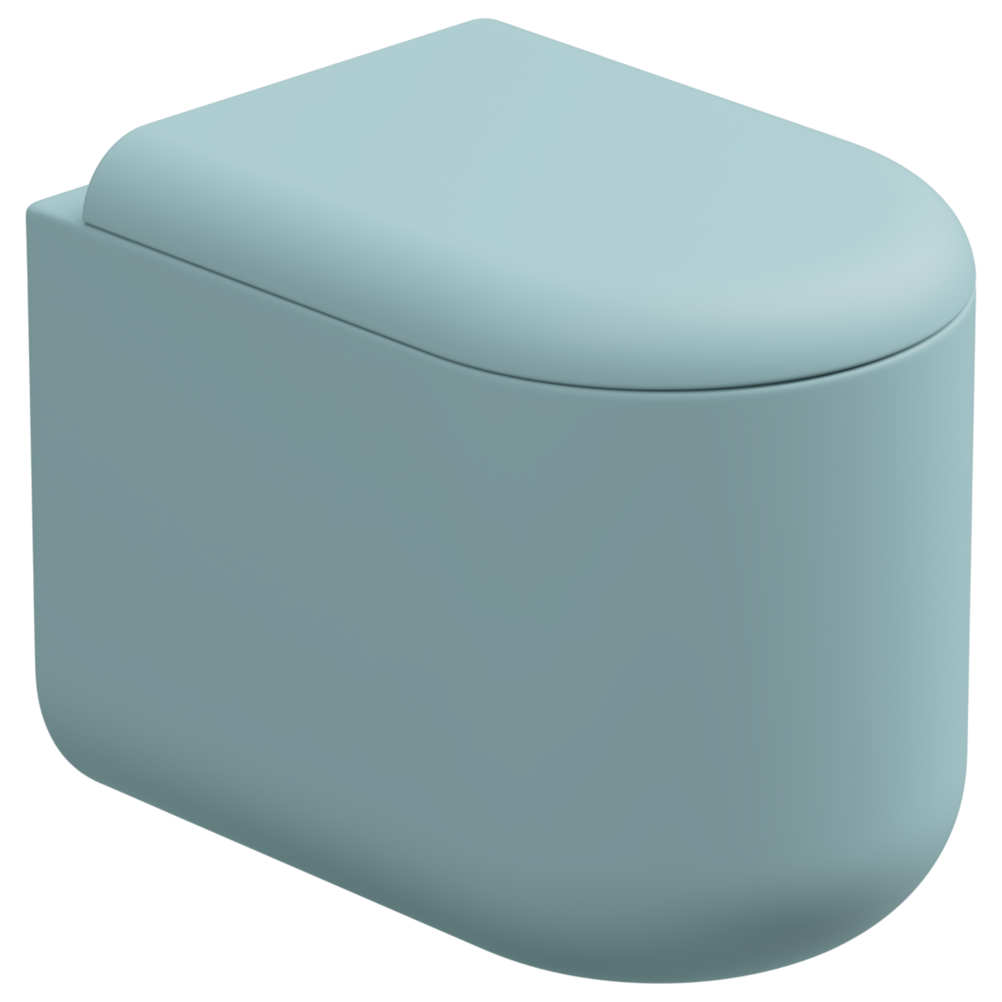 Чаша приставного унитаза Eco Clean (торнадо) GSG Ceramic Design PEWC01EC037, Ice Matt