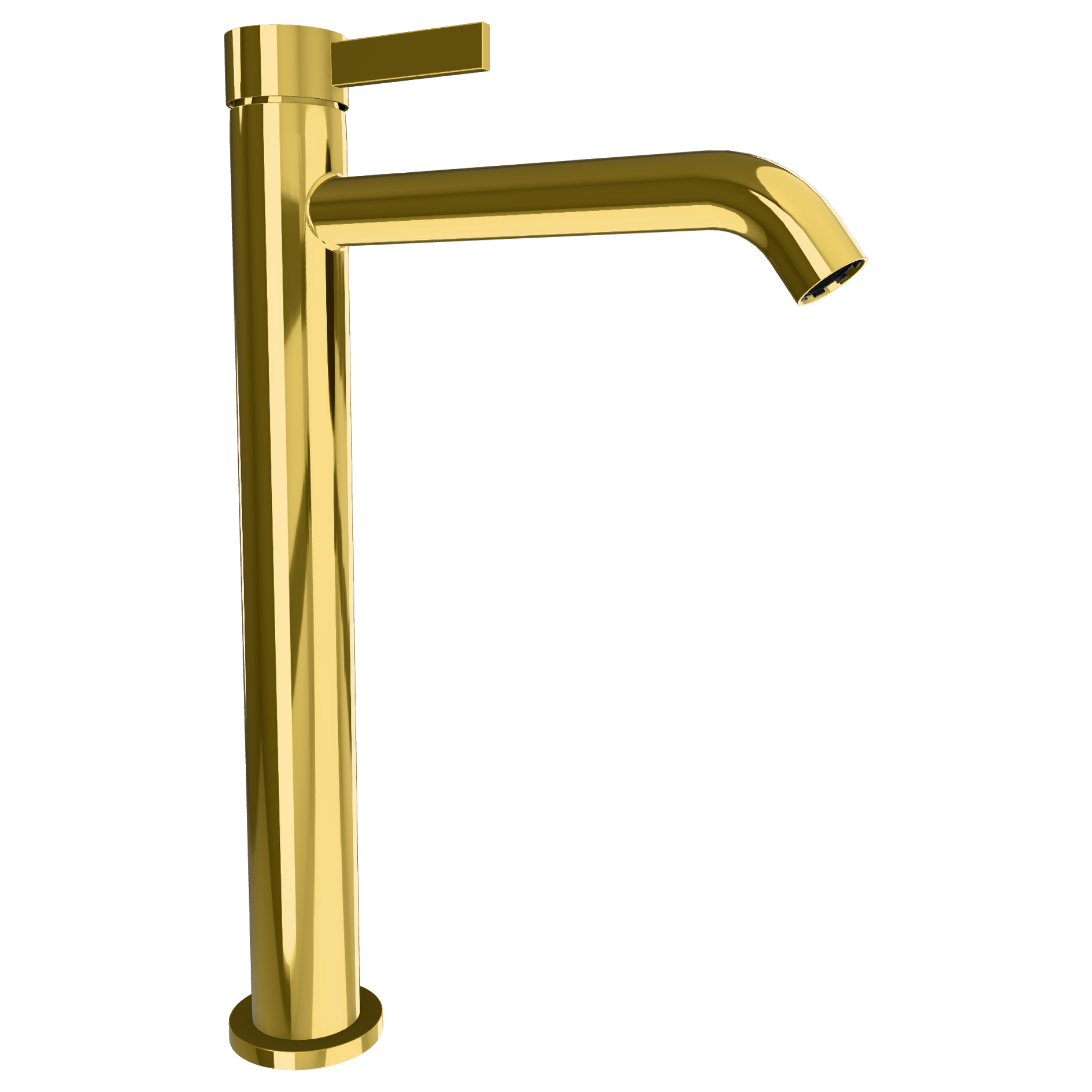 Смеситель для раковины Remer Metrica MC11LXLDO, золото глянцевое