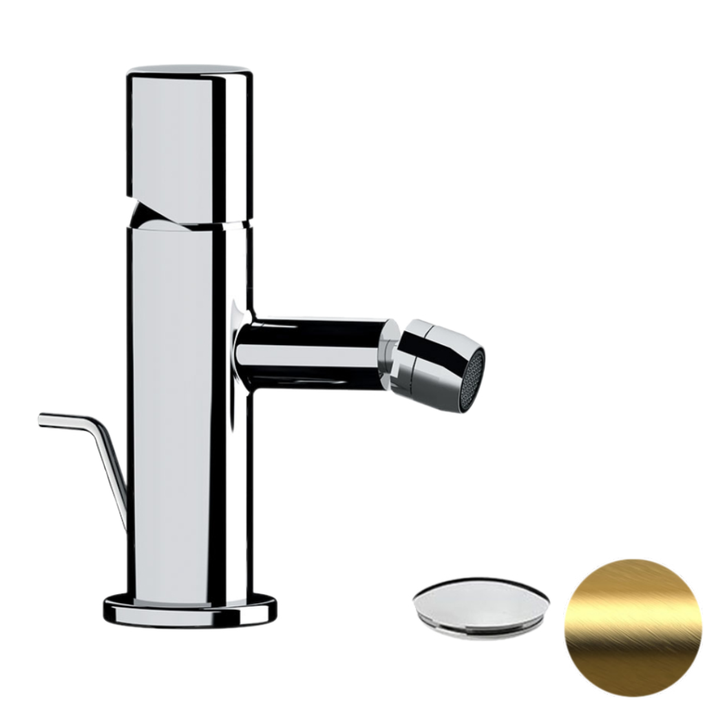 Смеситель для биде Daniel Trilogy TG604DP, золото брашированное