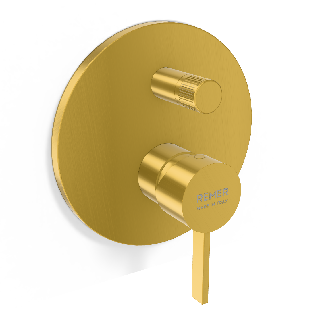 Смеситель для душа Remer Metrica MC09HBG, золото брашированное