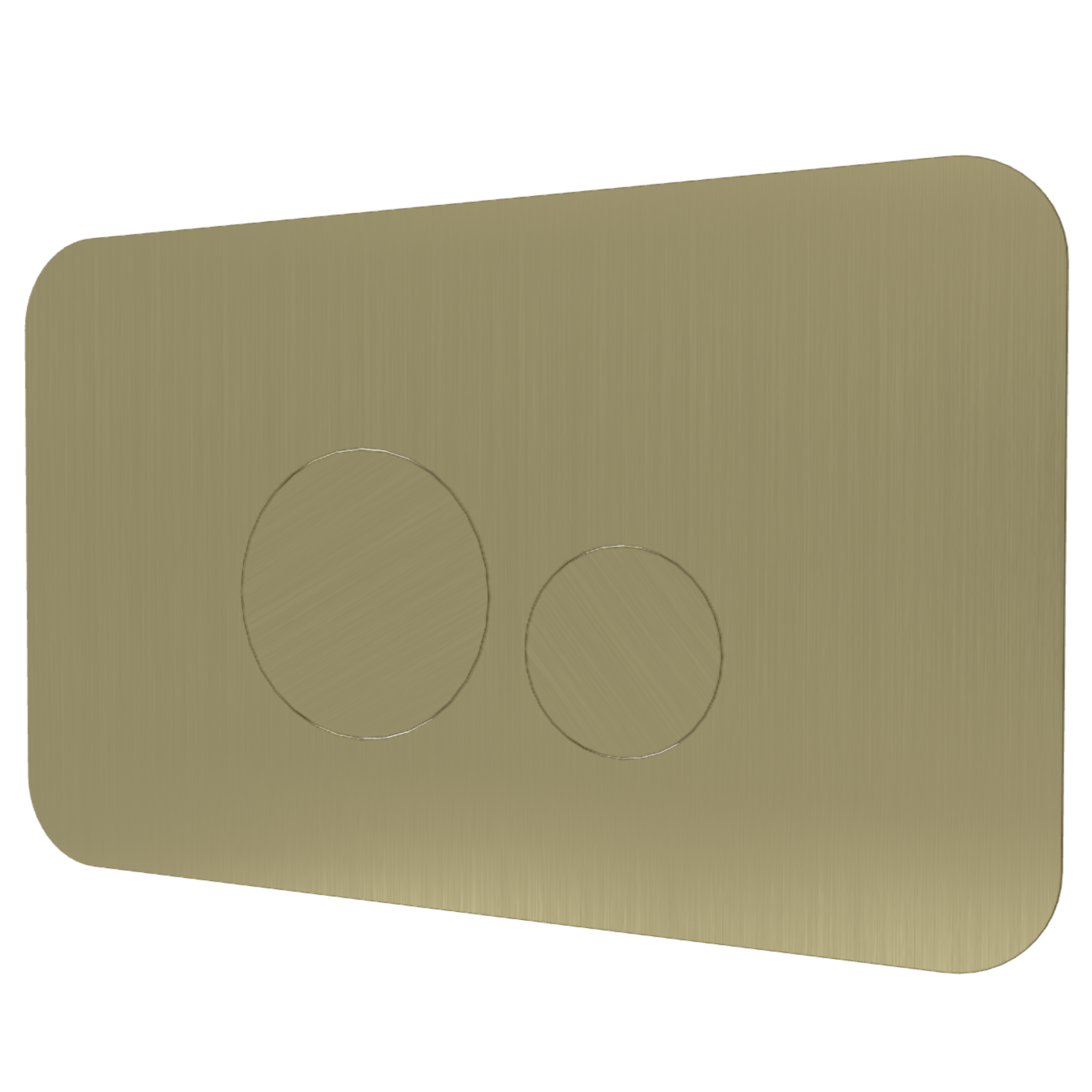 Кнопка смыва Remer RB810CH, шампань брашированная PVD