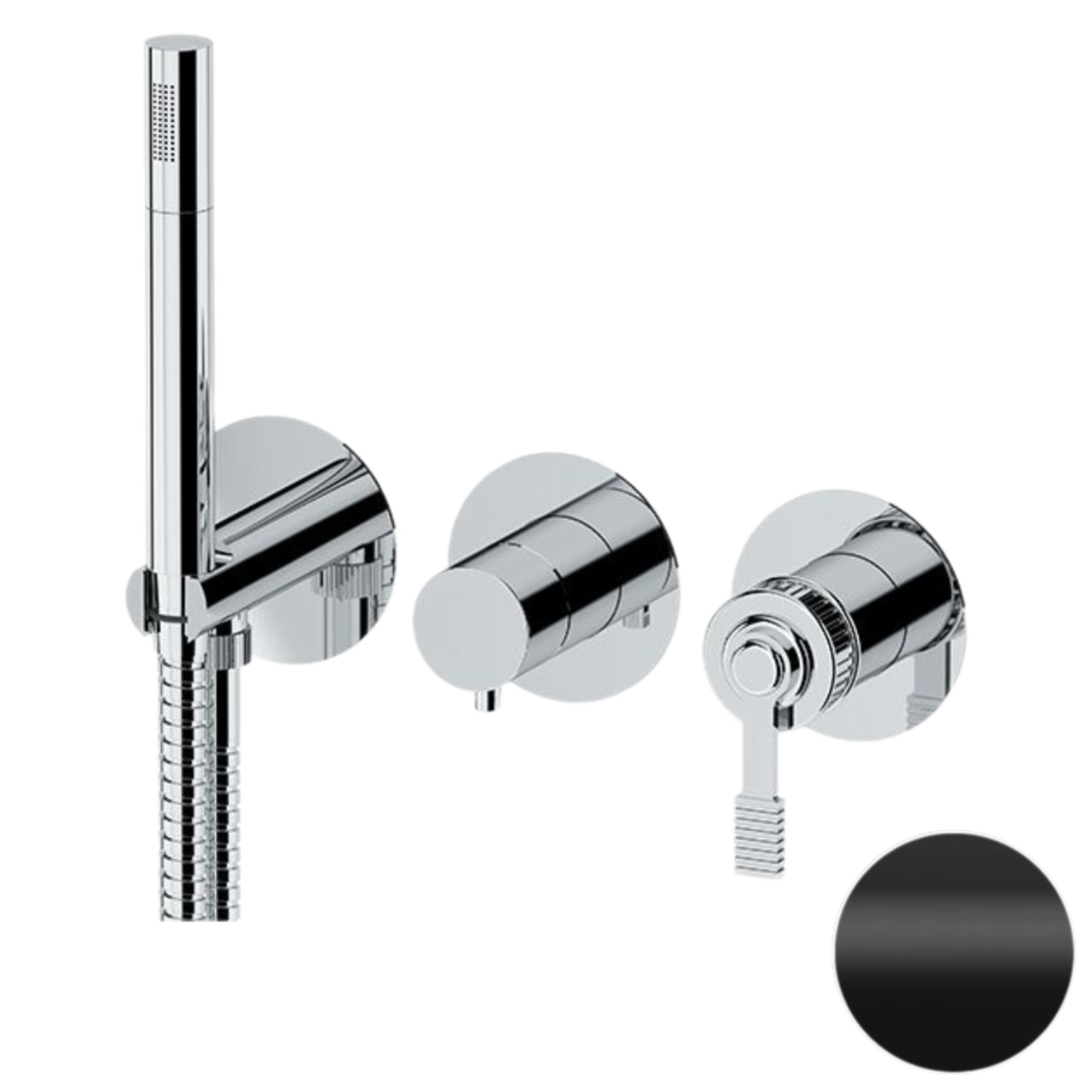 Смеситель для душа Remer Atelier AL97D2PWBNO, черный матовый