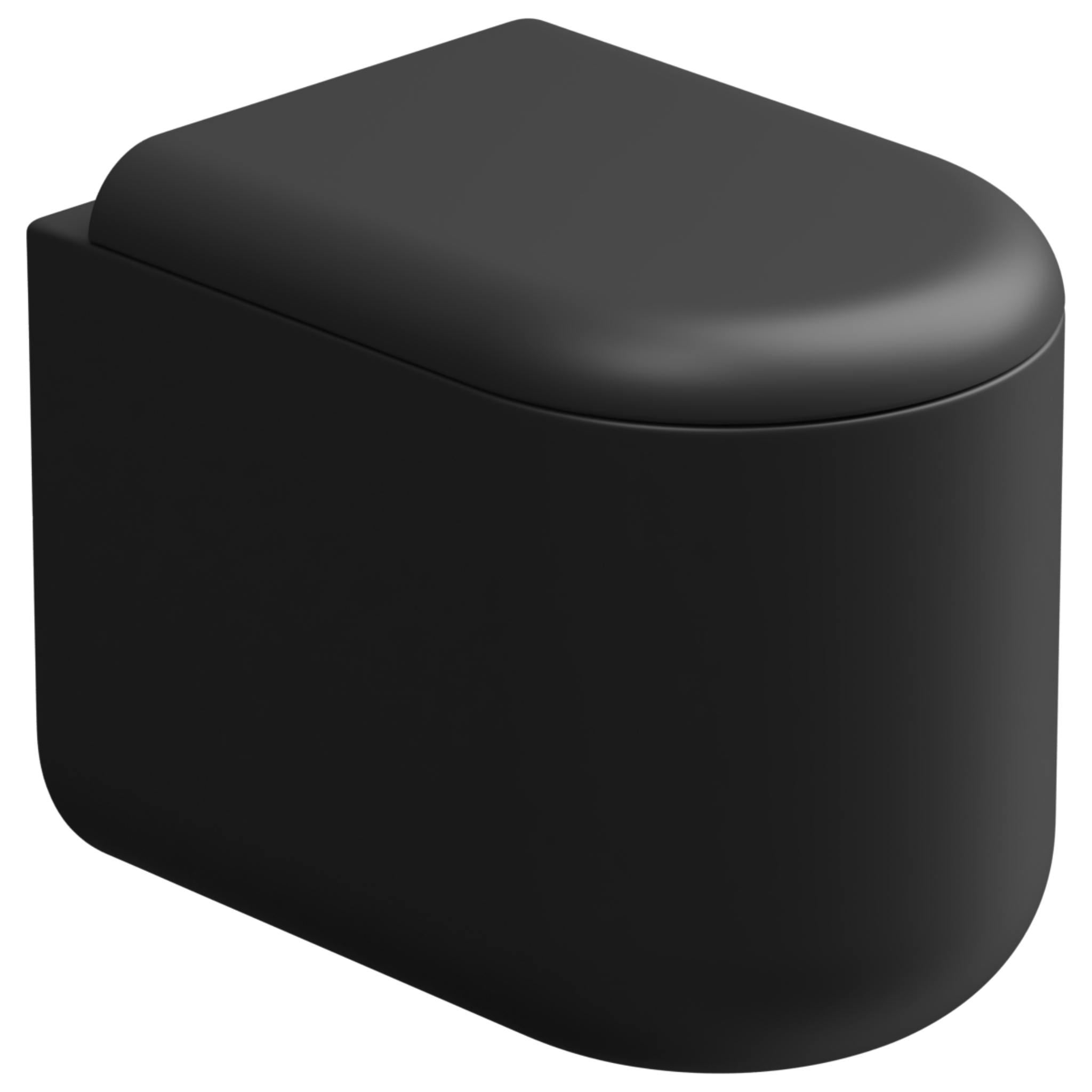 Чаша приставного унитаза Eco Clean (торнадо) GSG Ceramic Design Petra PEWC01EC003, черный матовый