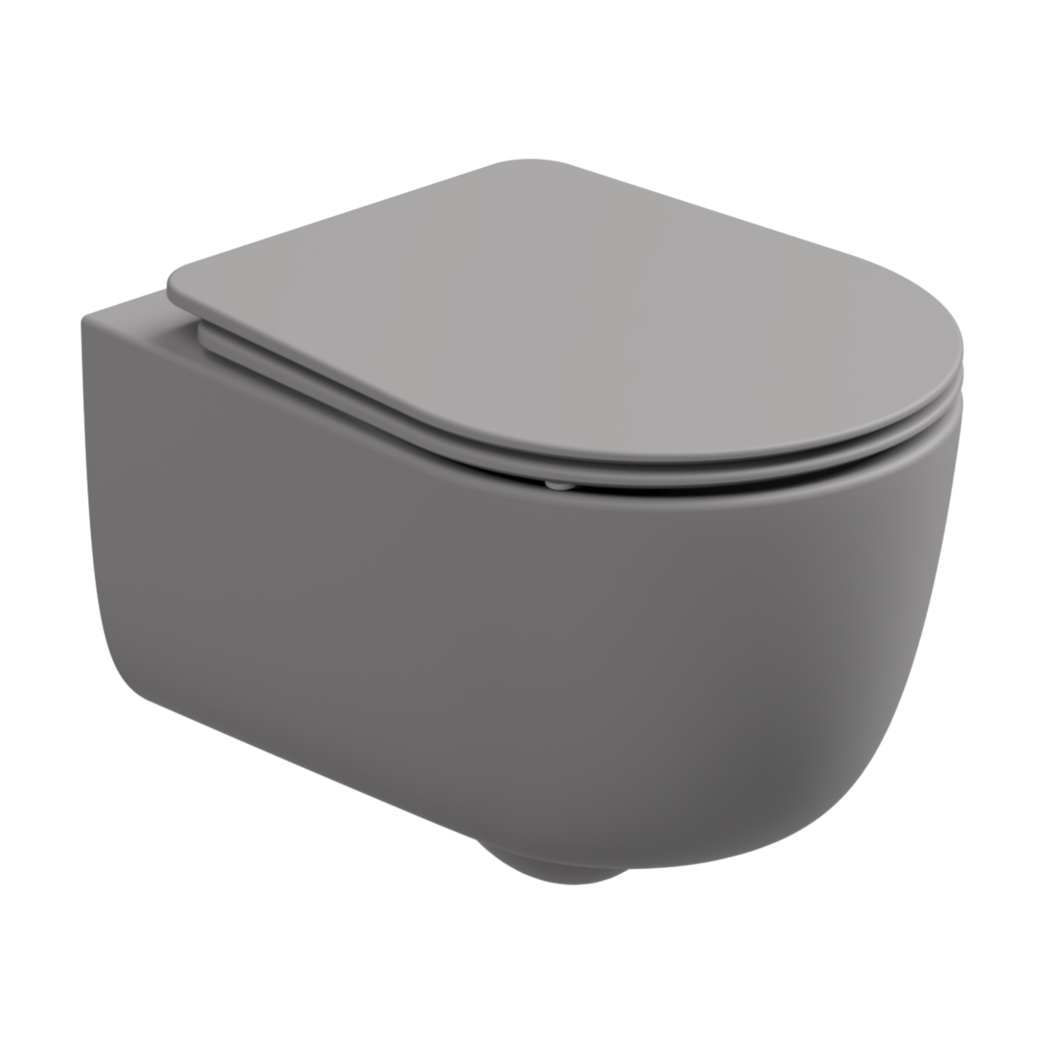 Чаша подвесного унитаза со смывом Smart Clean GSG Ceramic Design Hit! HIWCSO038, Fumo Matt