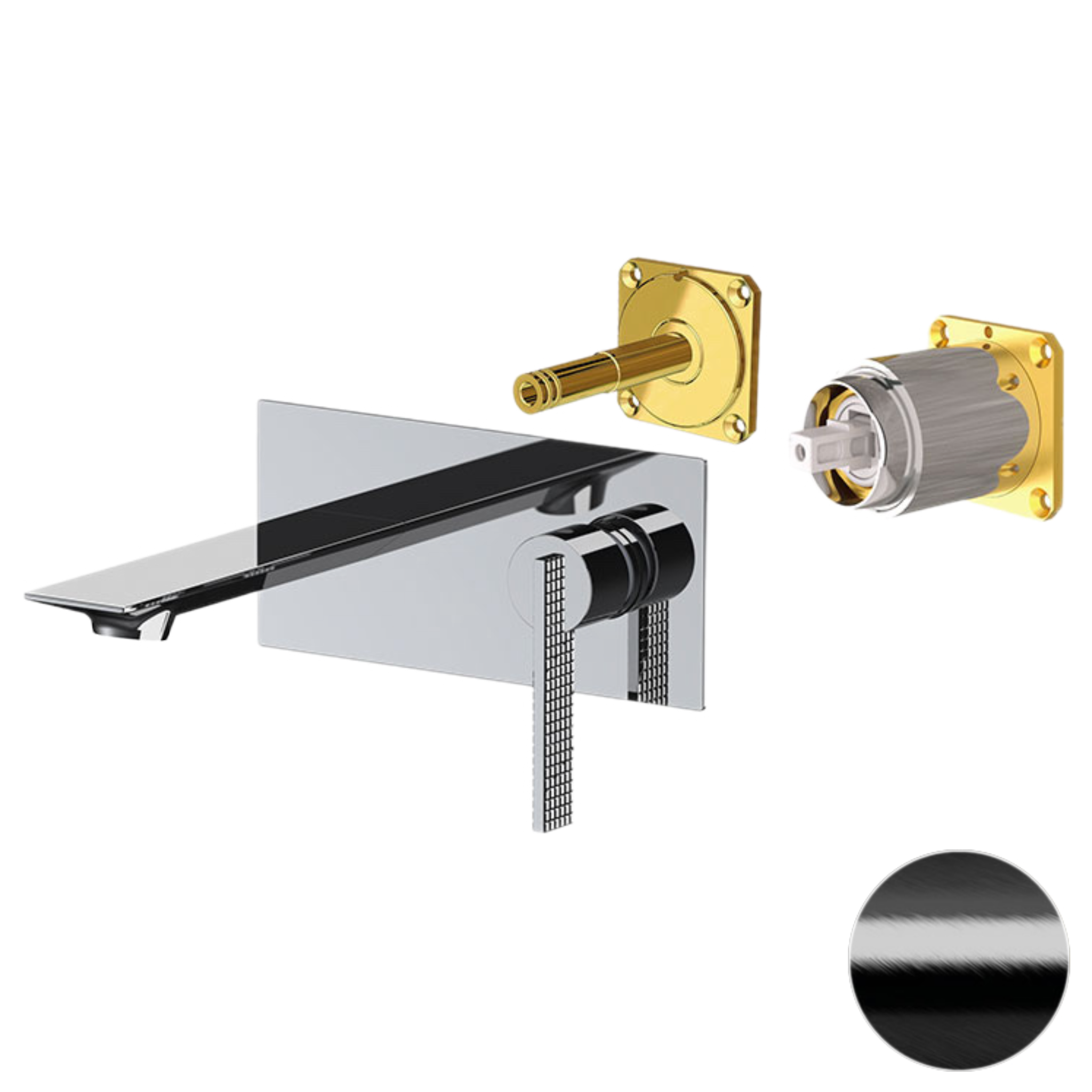 Смеситель для раковины Daniel Club ANC632LKBFZ, черный брашированный хром