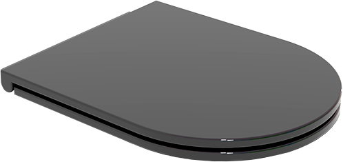 Крышка с сиденьем для подвесного унитаза с микролифтом GSG Ceramic Design Like LKCOPRSLTICR002, черный глянцевый