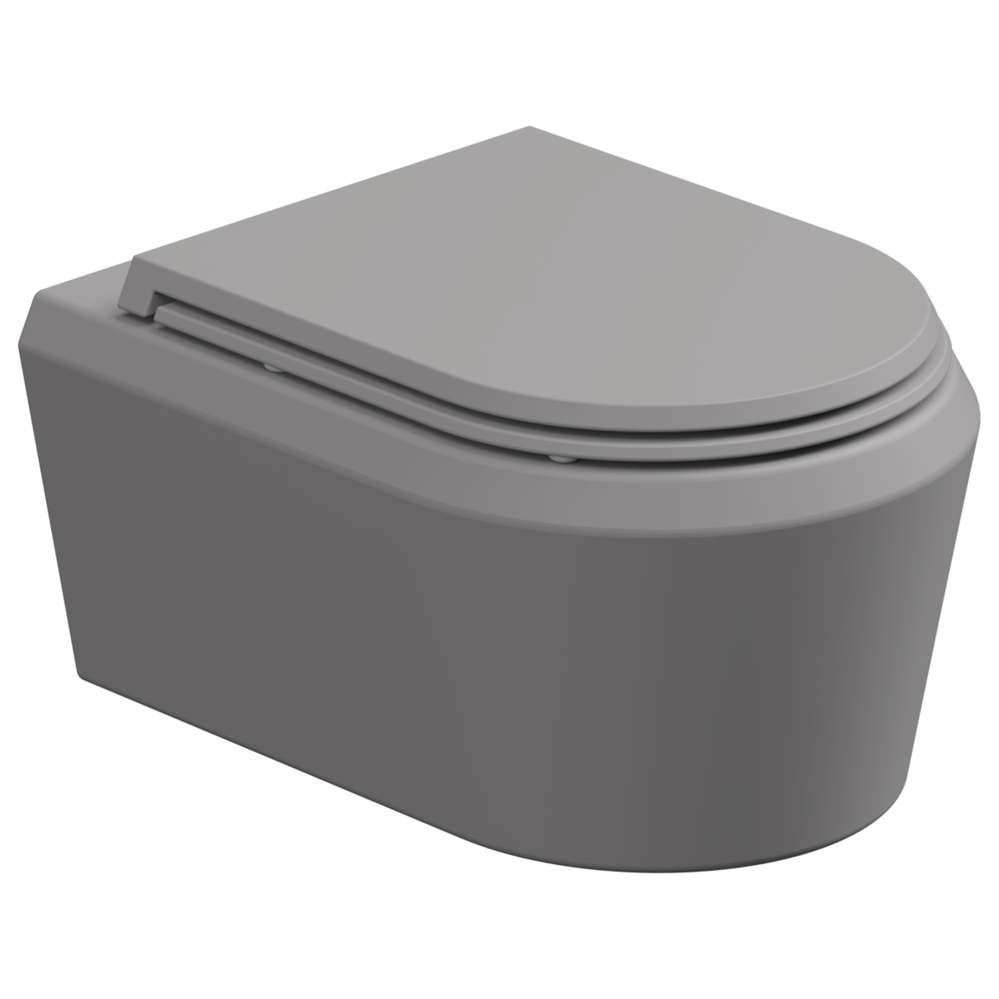 Чаша подвесного унитаза GSG Ceramic Design Cruise CRWCSO038, Fumo Matt