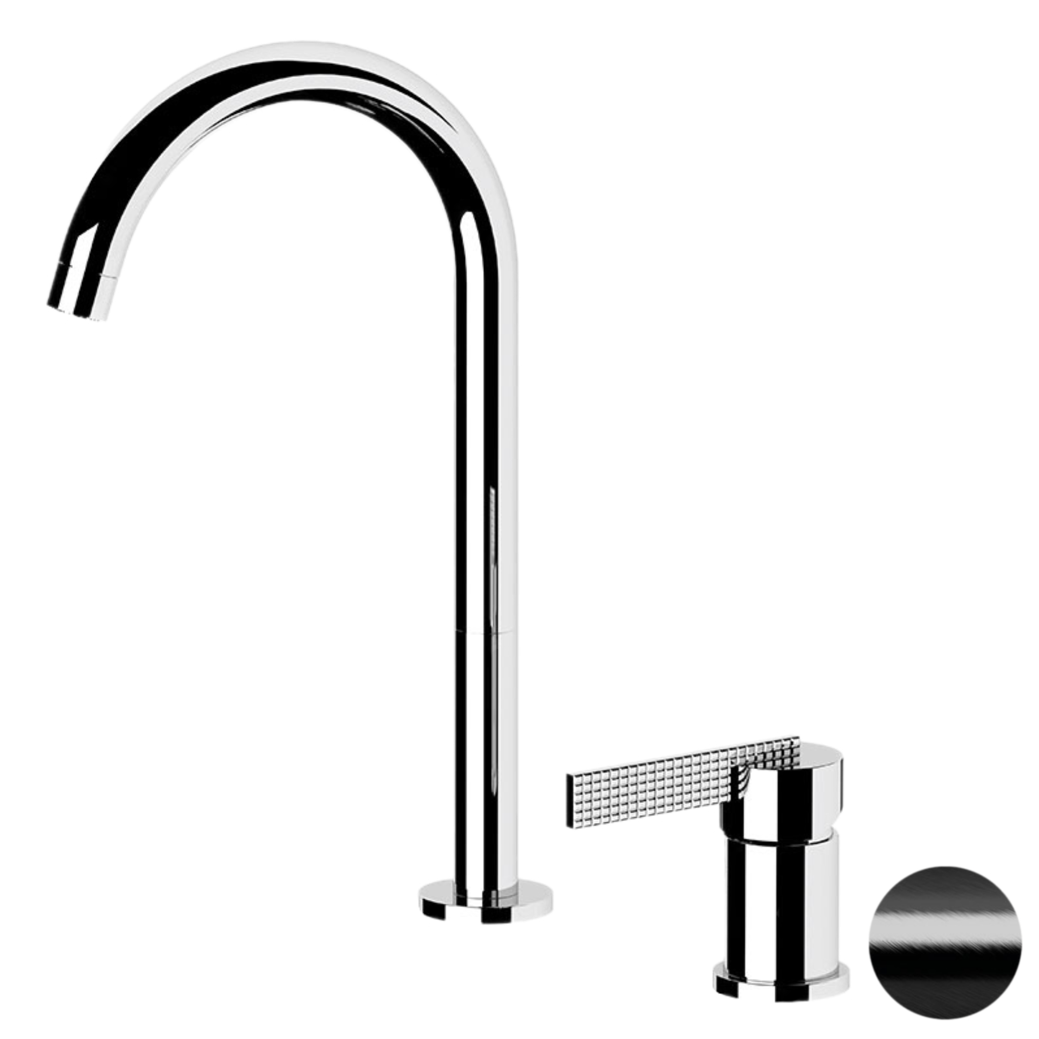 Смеситель для раковины Daniel Club ANC655LFZ, черный брашированный хром