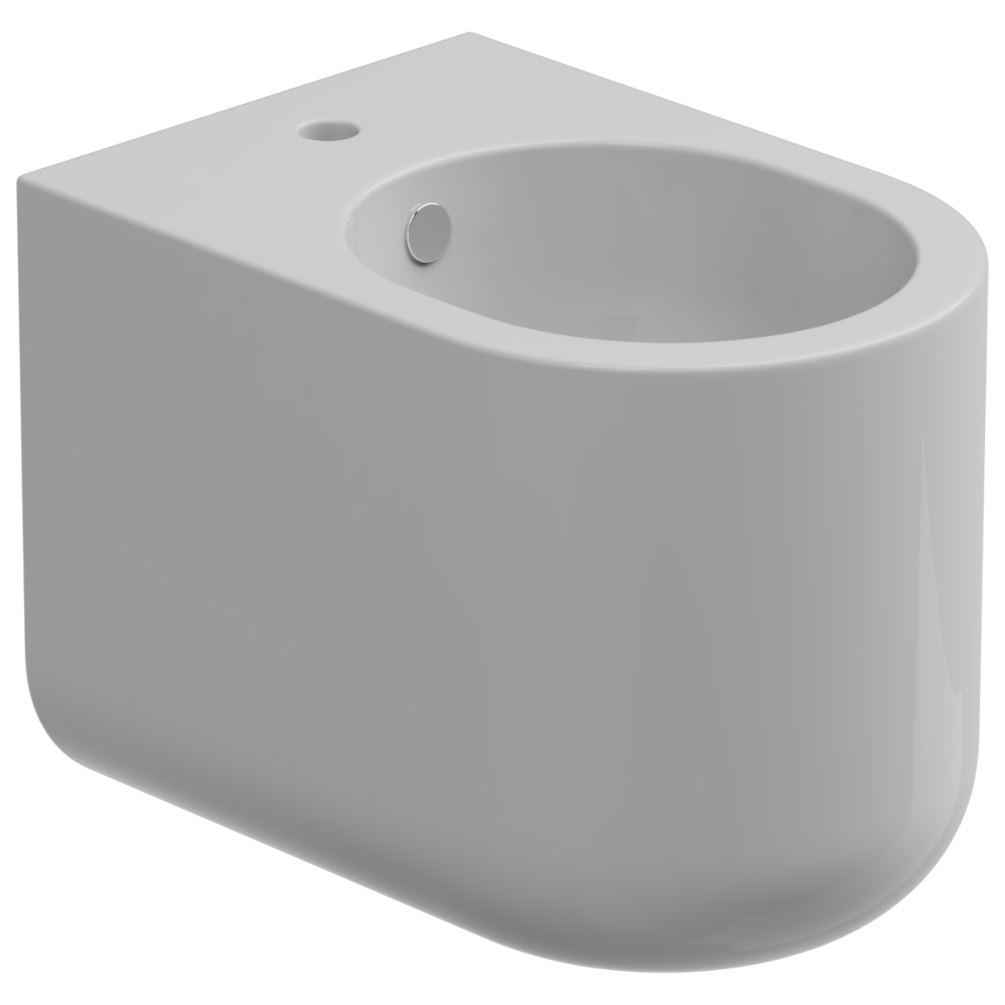 Биде приставное GSG Ceramic Design Petra PEBI01000, белый глянцевый