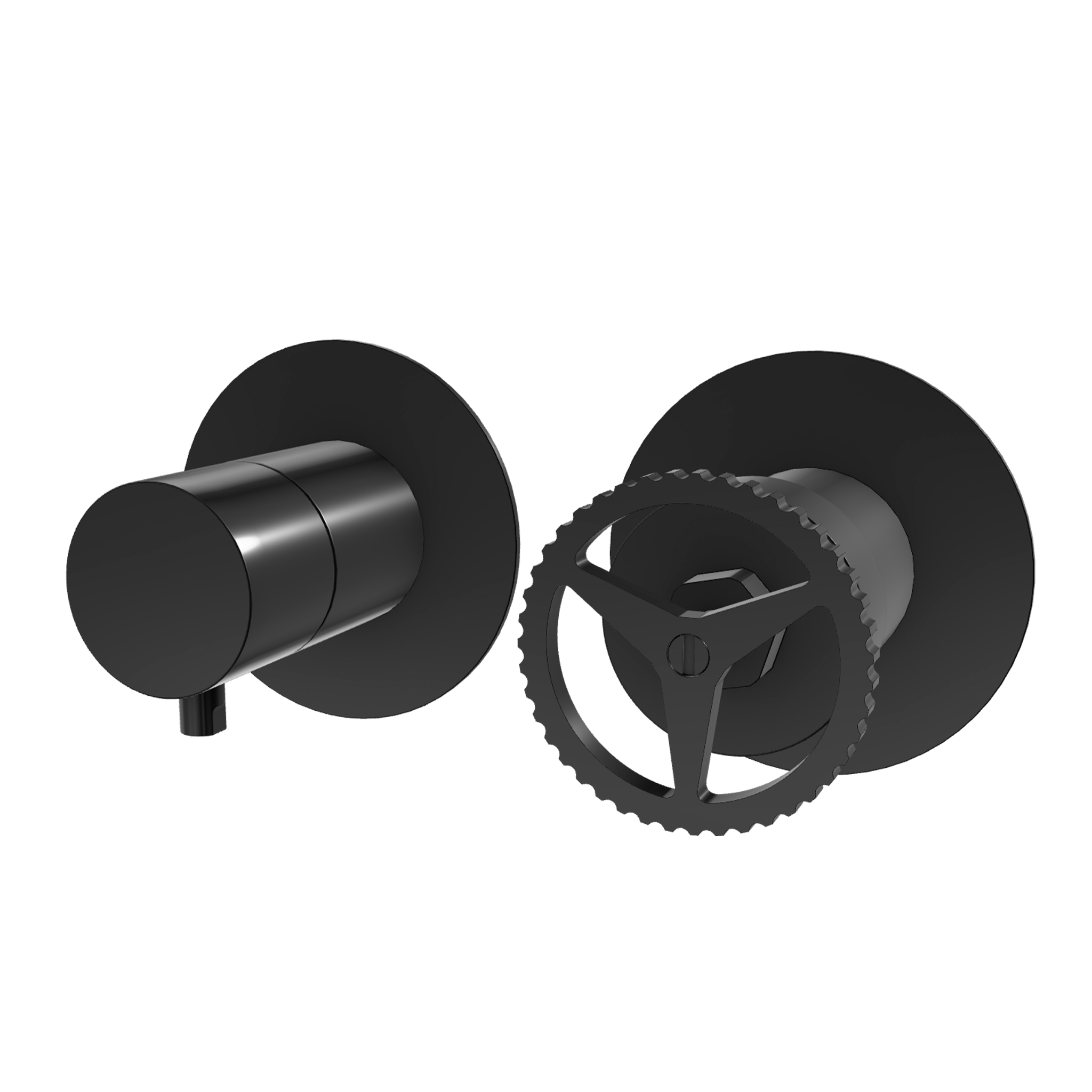 Смеситель для душа Remer Chrono CH92ZPWBCFP, черный брашированный хром