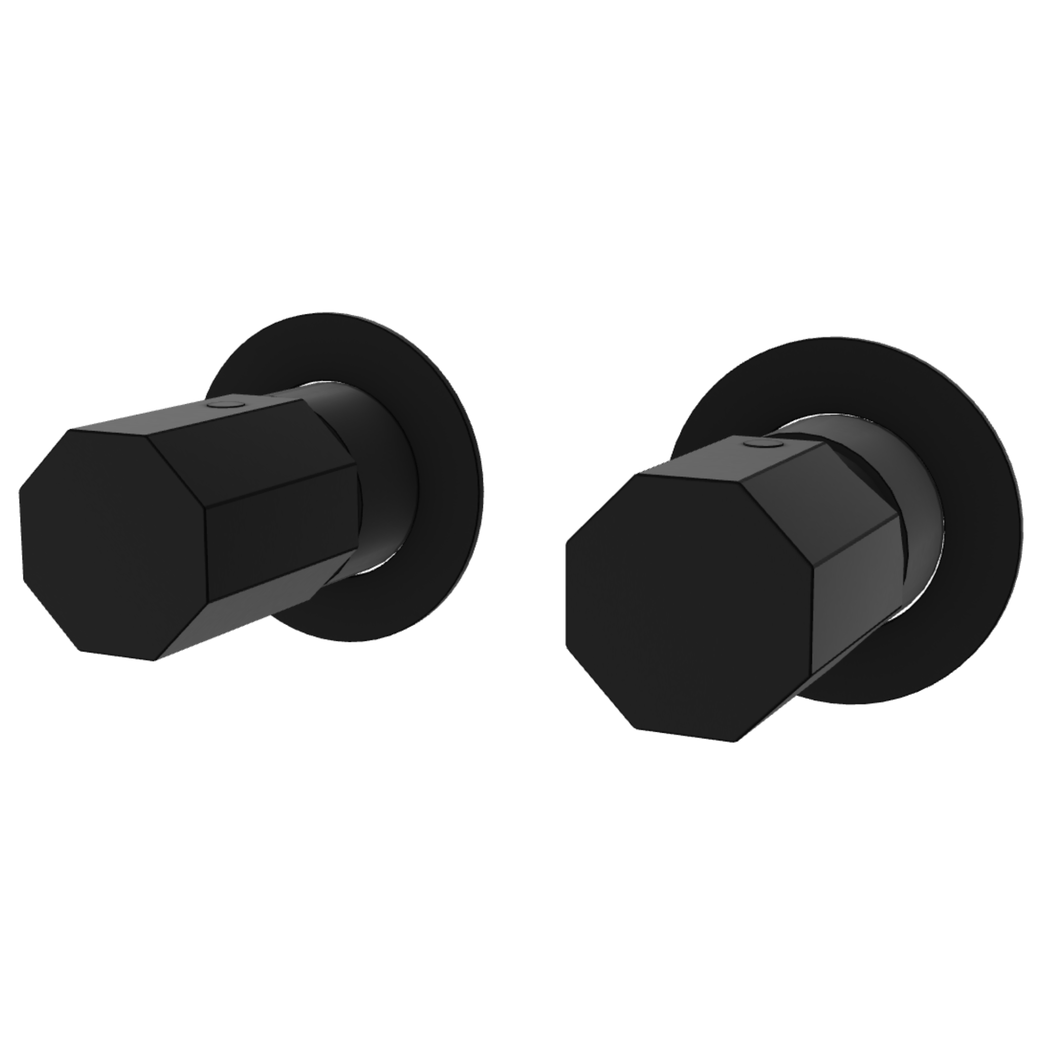 Смеситель для душа Remer Ottagono ON92ZPWBNO, черный матовый