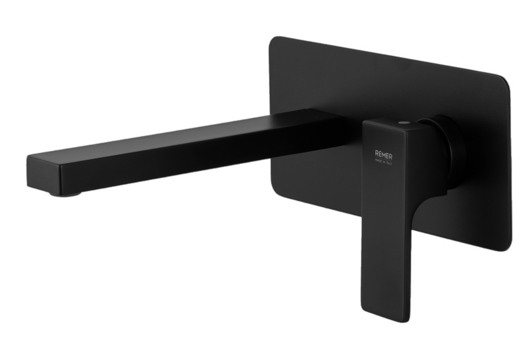 Смеситель для раковины Remer Absolute AU15NO, чёрный матовый