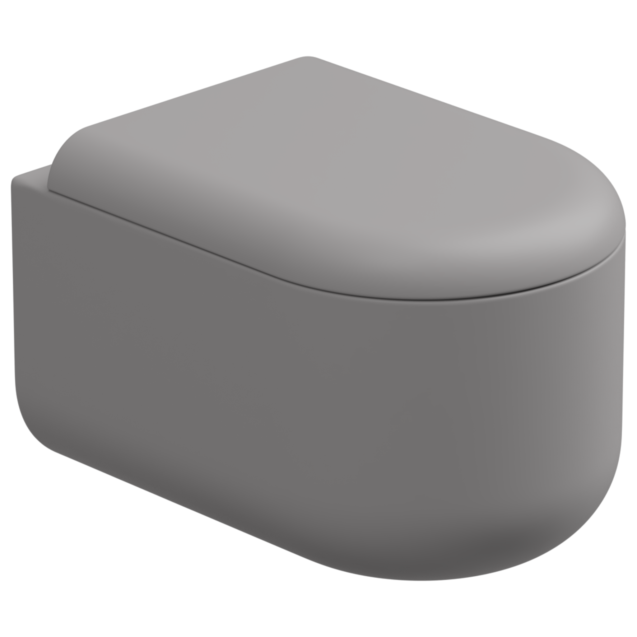 Чаша подвесного унитаза Eco Clean (торнадо) GSG Ceramic Design Petra PEWCSOEC038, Fumo Matt