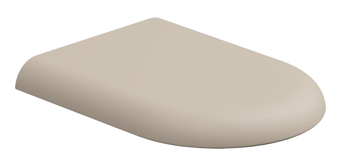 Крышка с сиденьем для подвесного унитаза с микролифтом GSG Ceramic Design Petra PECOPRTICR034, Sabbia Matt