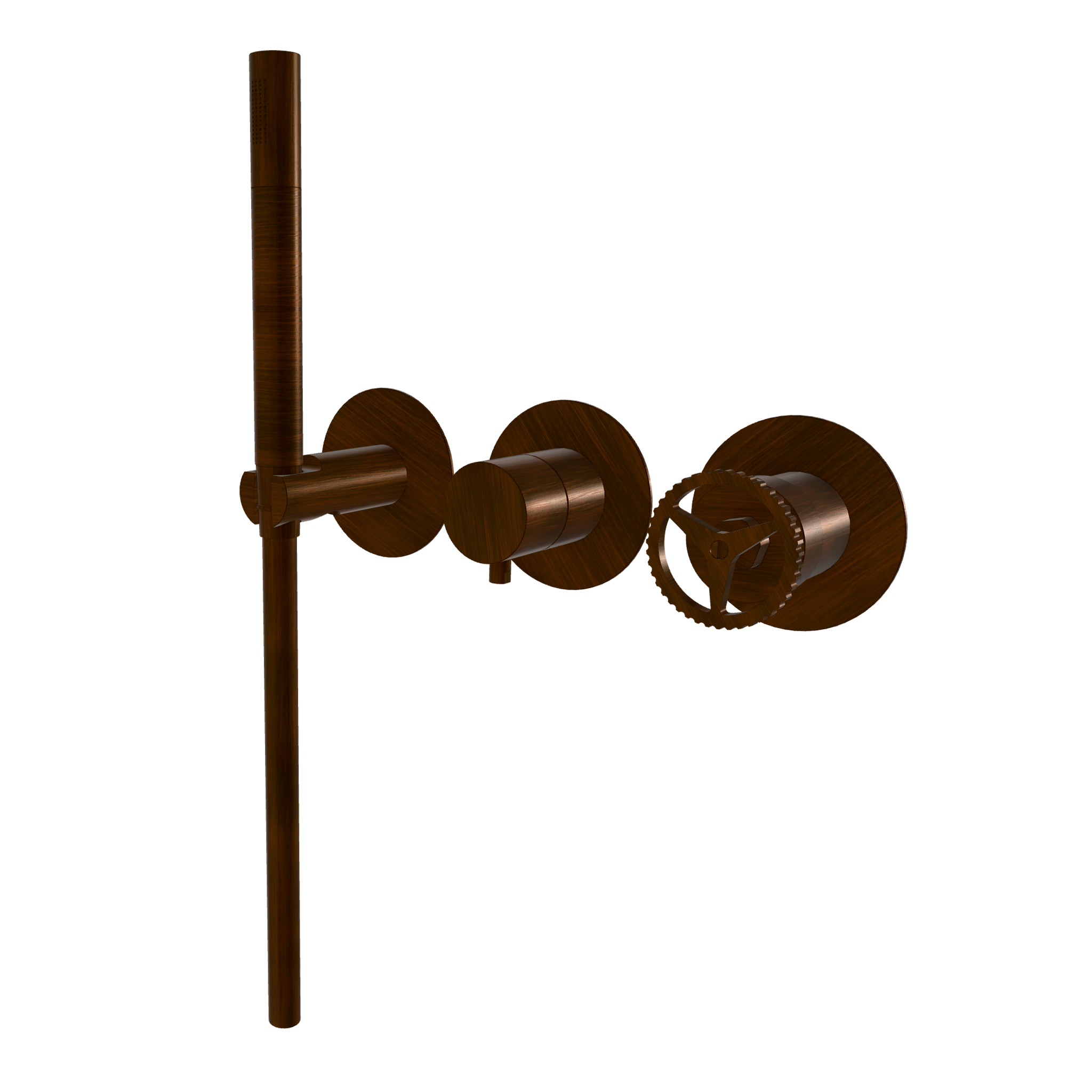 Смеситель для душа Remer Chrono CH97D3PWBBR, бронза масляная