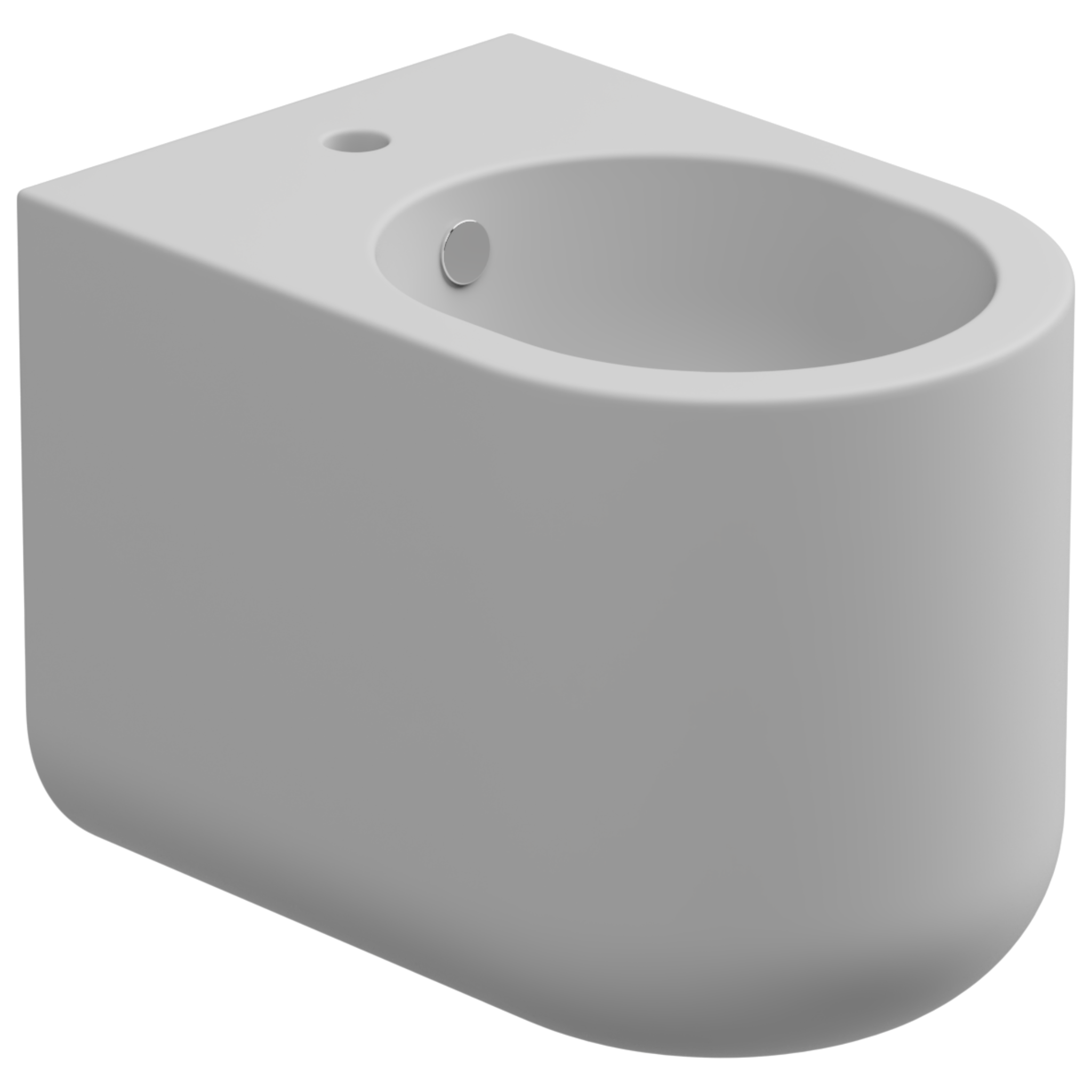 Биде приставное GSG Ceramic Design Petra PEBI01001, белый матовый