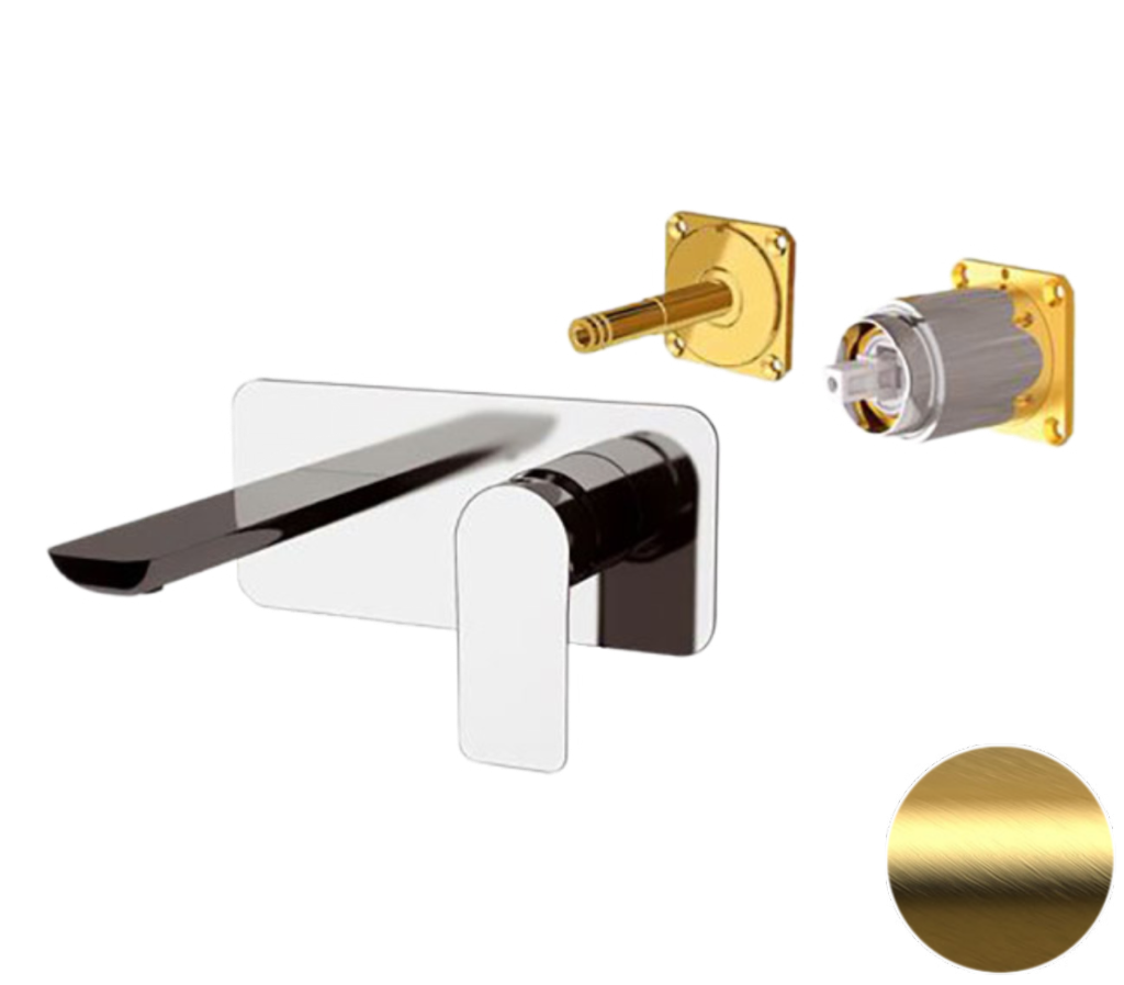 Смеситель для раковины Remer Infinity I15LKBBG, золото брашированное