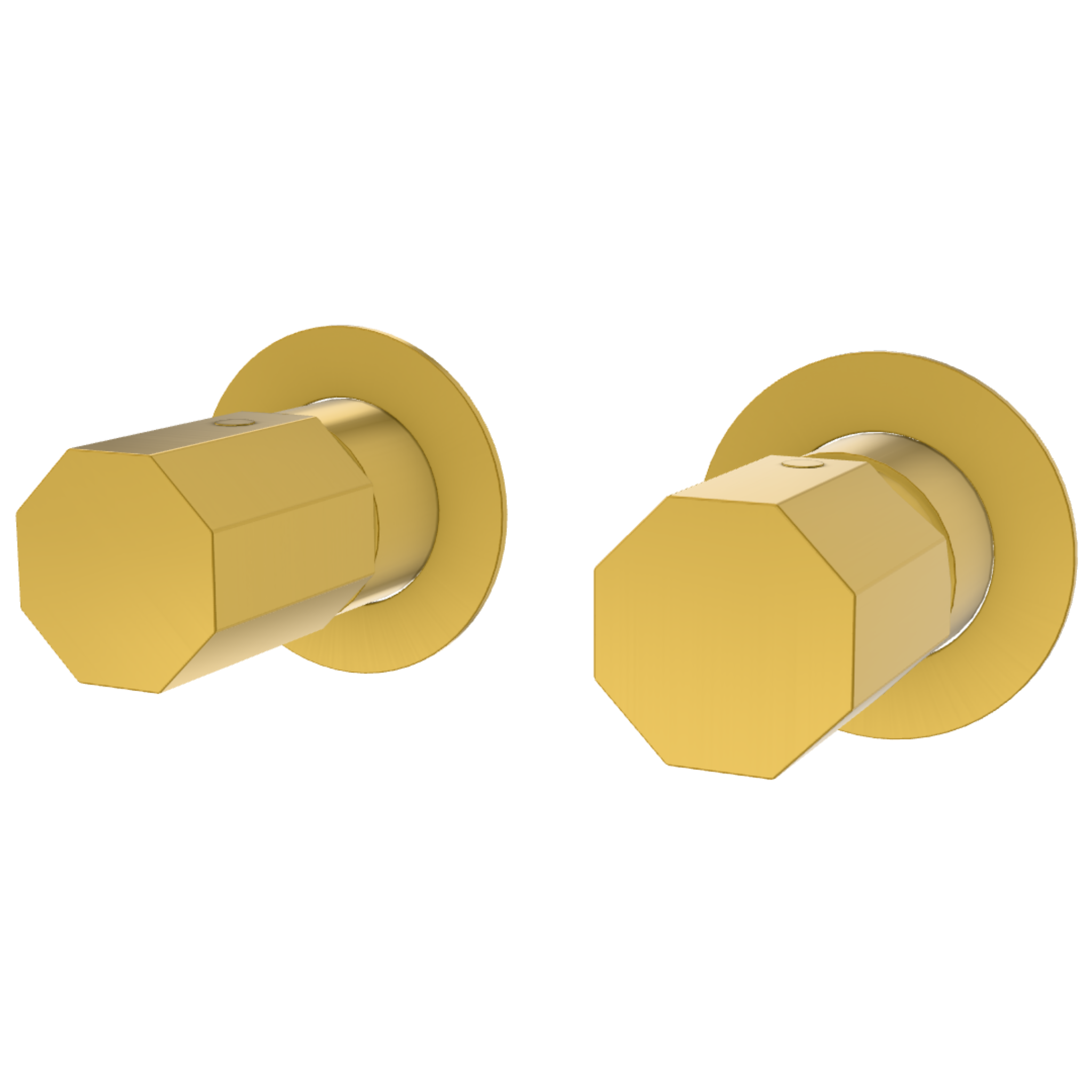 Смеситель для душа Remer Ottagono ON92ZPWBBG, золото брашированное