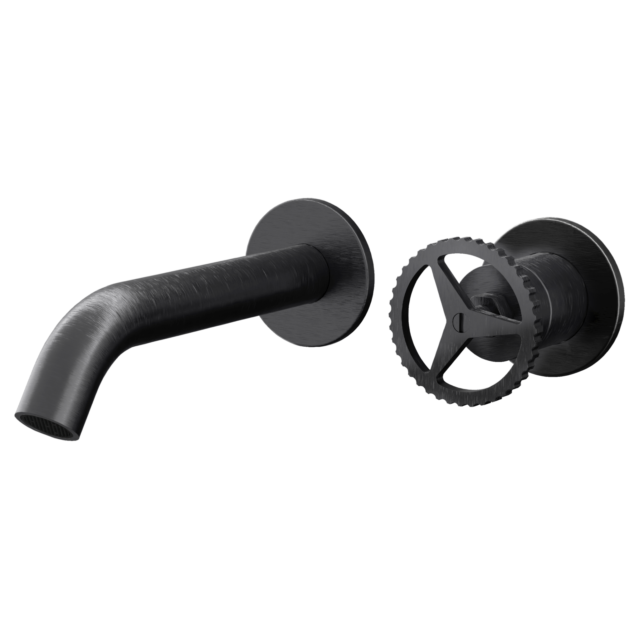 Смеситель для раковины Remer Chrono CH15PLCFP, черный брашированный хром