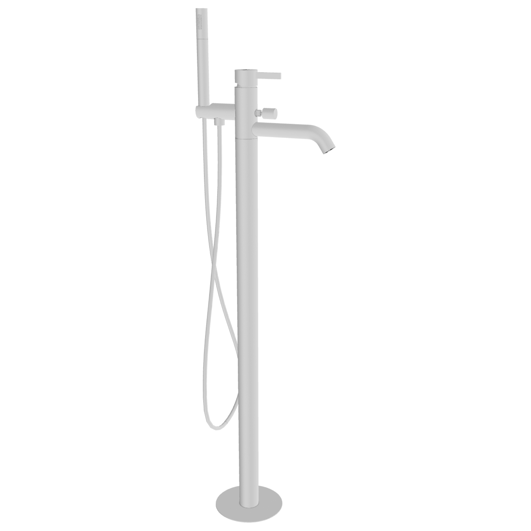 Смеситель для ванны Remer Metrica MC08BO, белый матовый