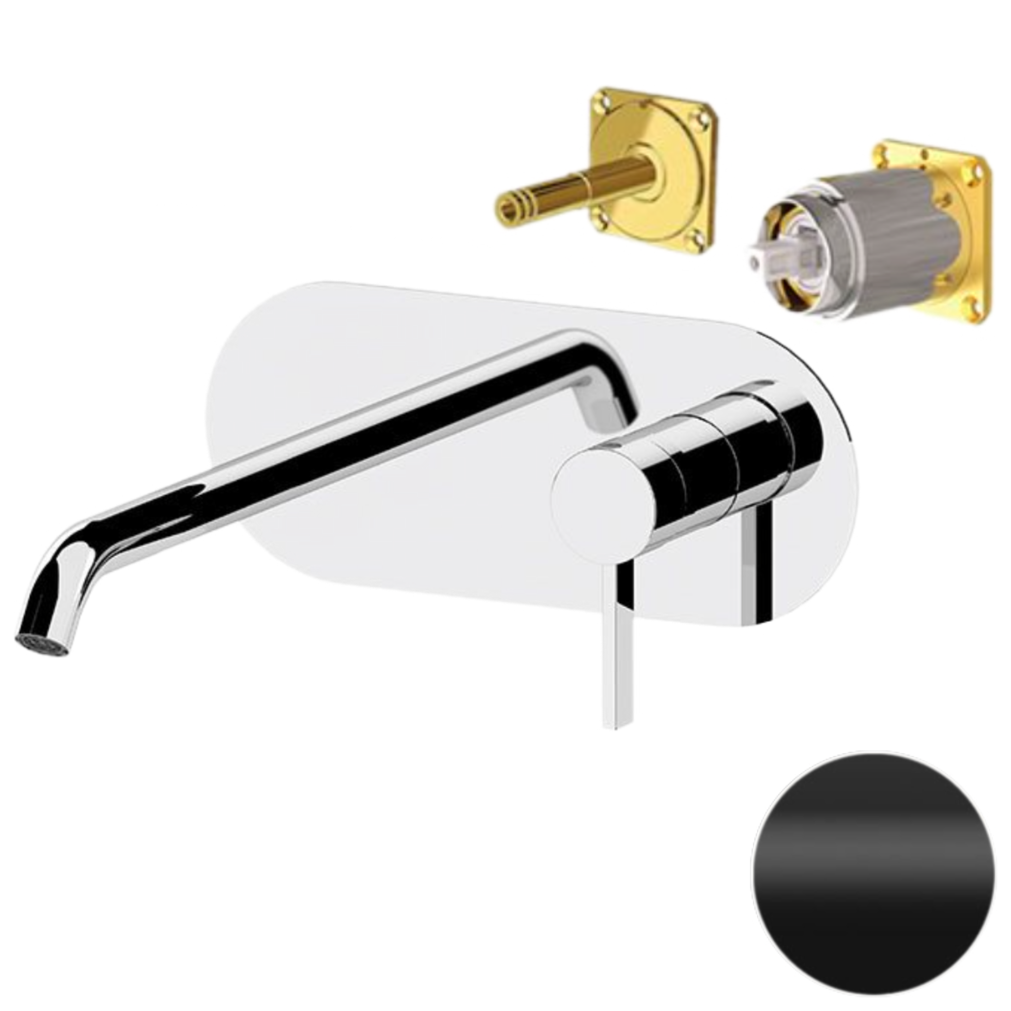 Смеситель для раковины Remer Metrica MC15KBNO, черный матовый