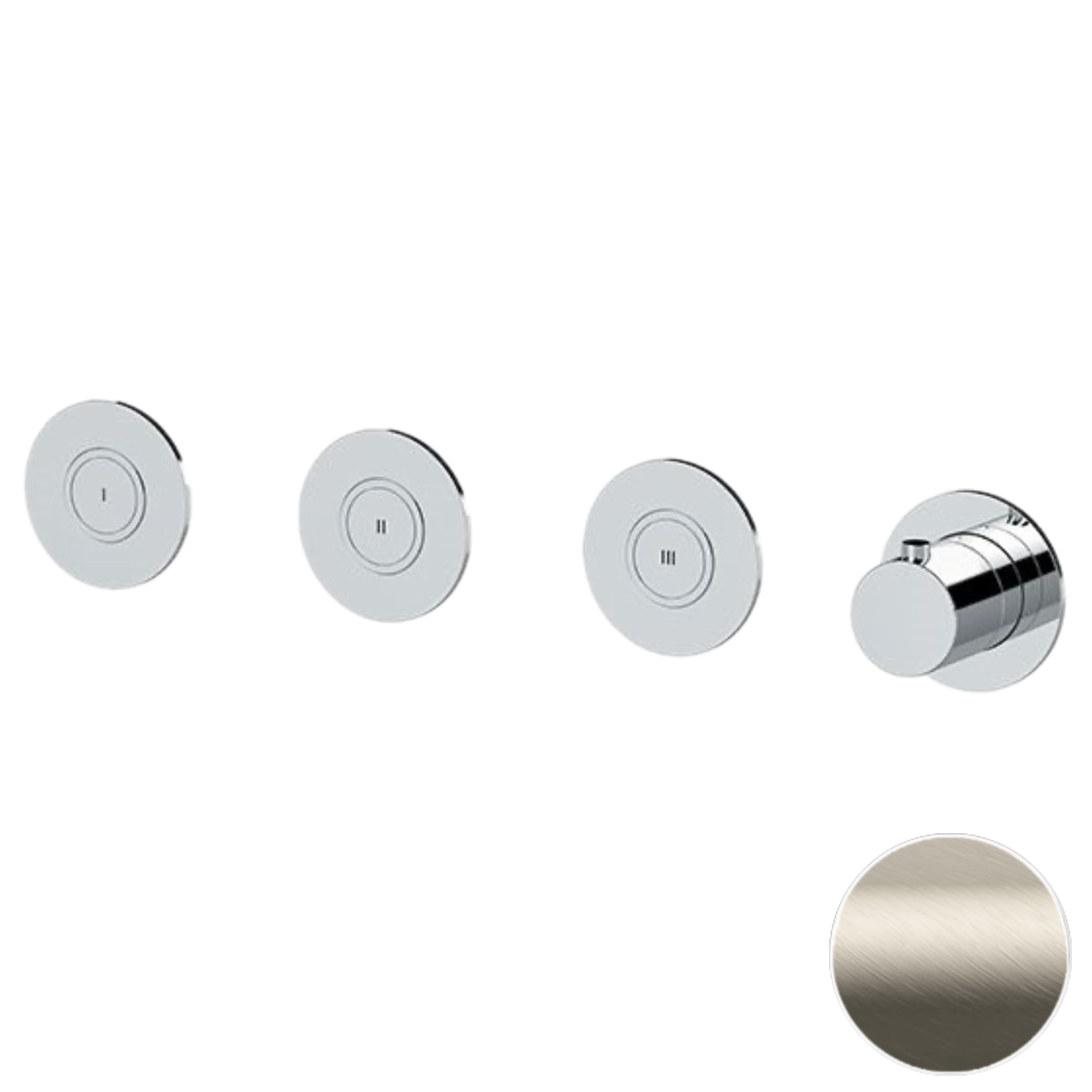 Смеситель термостатический для душа Remer X Style X99D3PKBXV, сталь