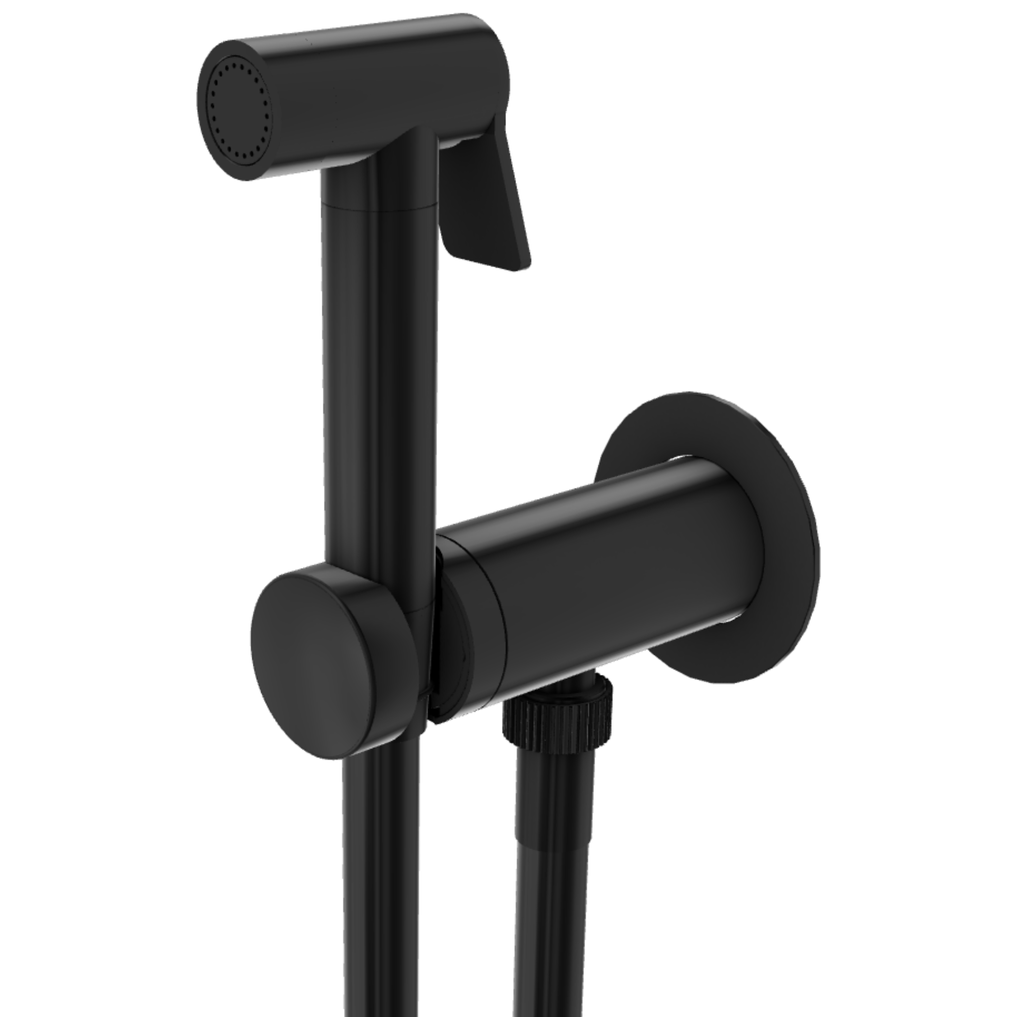 Гигиенический душ со смесителем Remer X Style X61POEWBCFP, черный брашированный хром