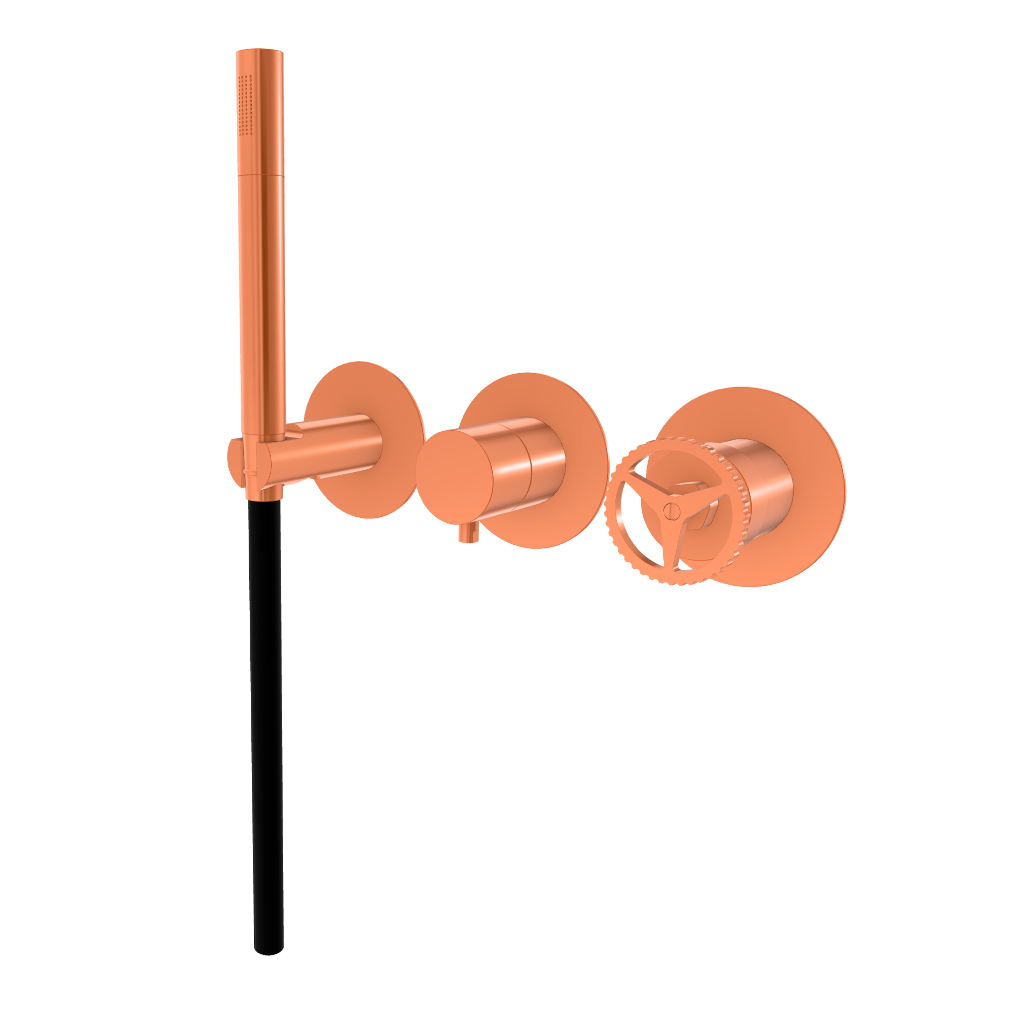 Смеситель для душа Remer Chrono CH97D3PWBRP, медь брашированная