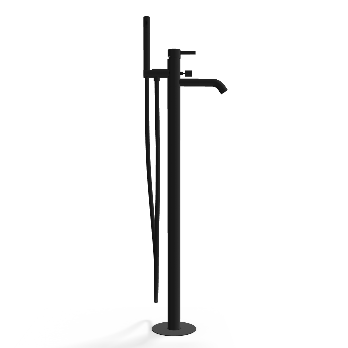 Смеситель для ванны Remer Metrica MC08NO, черный матовый