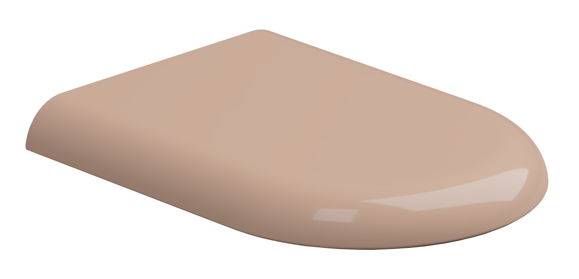 Крышка с сиденьем для подвесного унитаза с микролифтом GSG Ceramic Design Petra PECOPRTICR039, Rosa Glossy