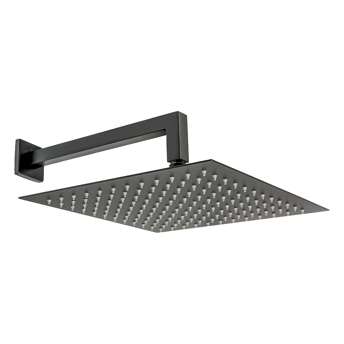 Верхний душ 30х30 см с кронштейном 30 см Mariani B1415Q0500, черный матовый