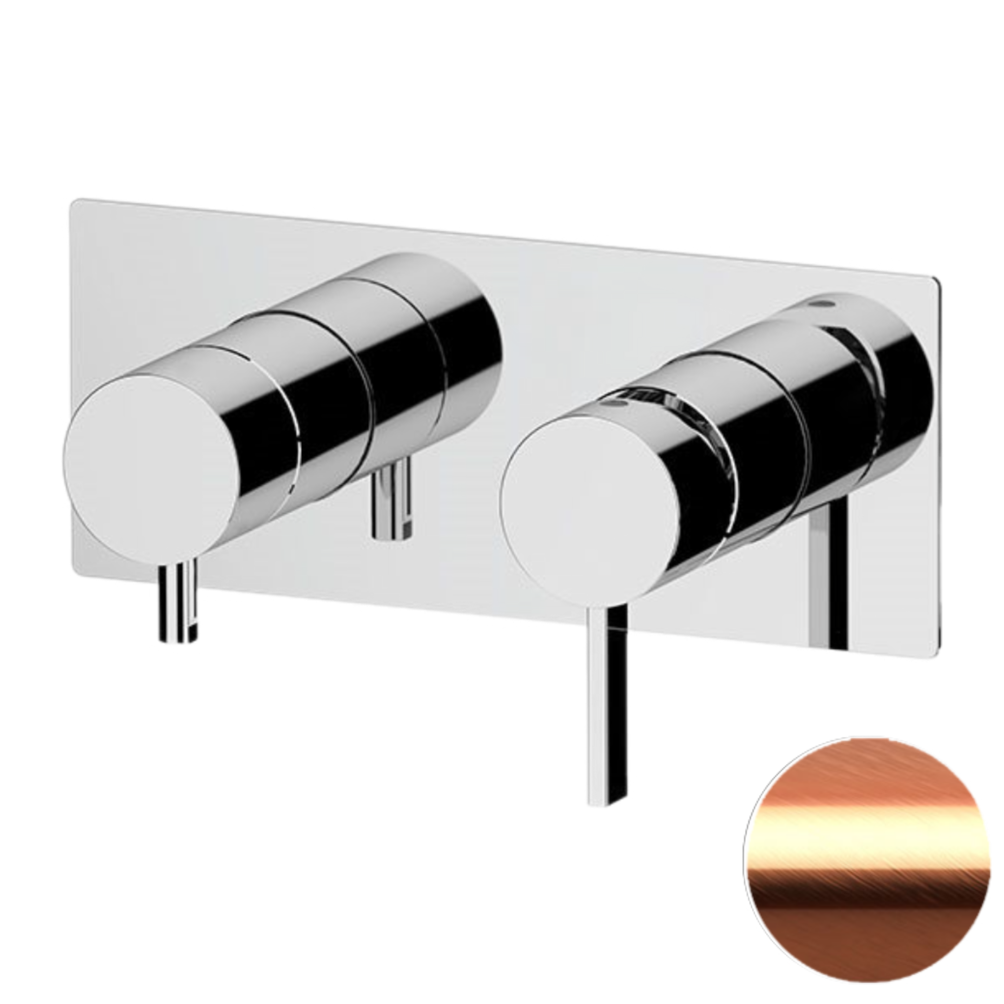Смеситель для душа Remer Metrica MC93ZRP, медь брашированная